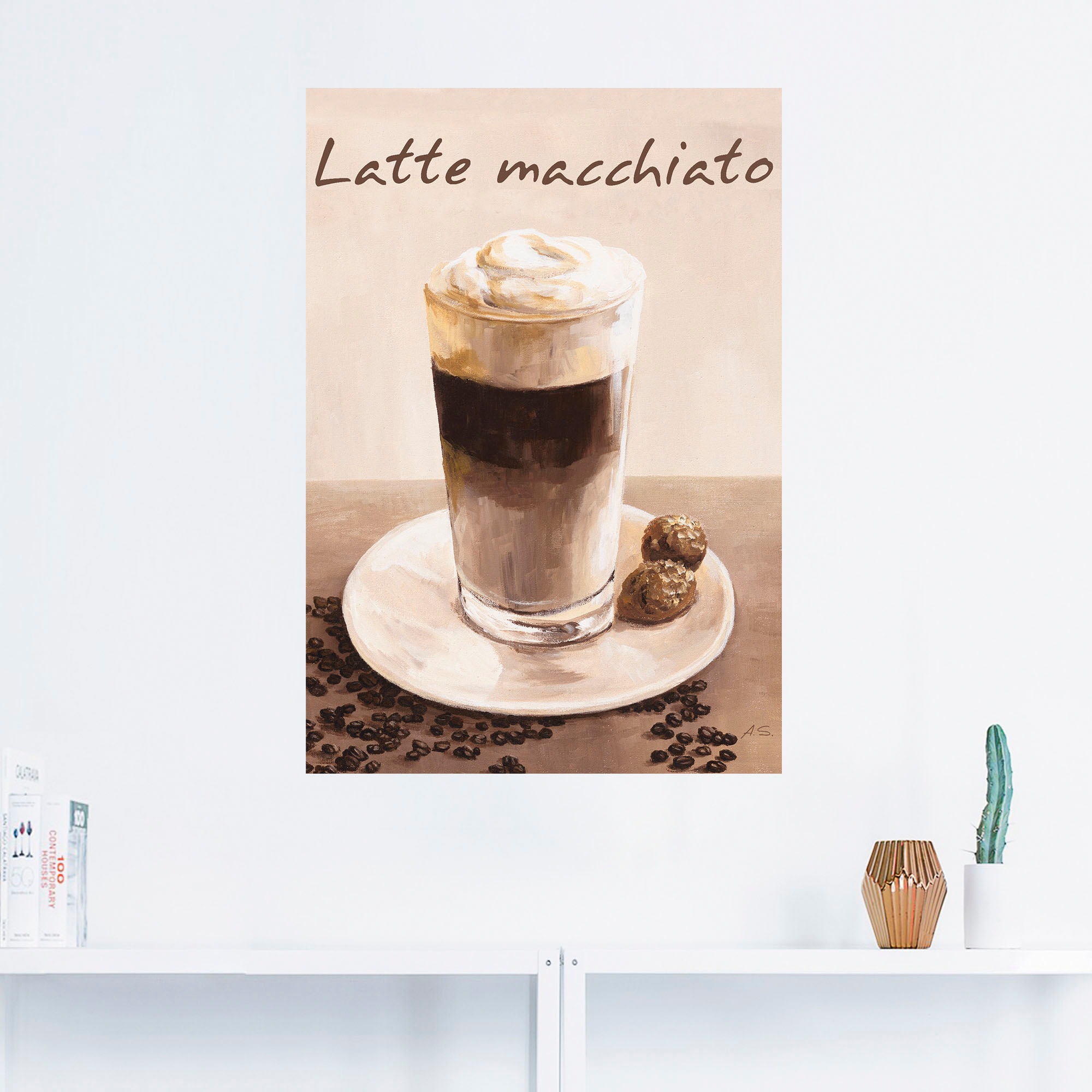 Artland Wandbild »Latte Macchiato - Kaffee«, Kaffee Bilder, (1 St.), als Poster, Wandaufkleber in verschied. Größen