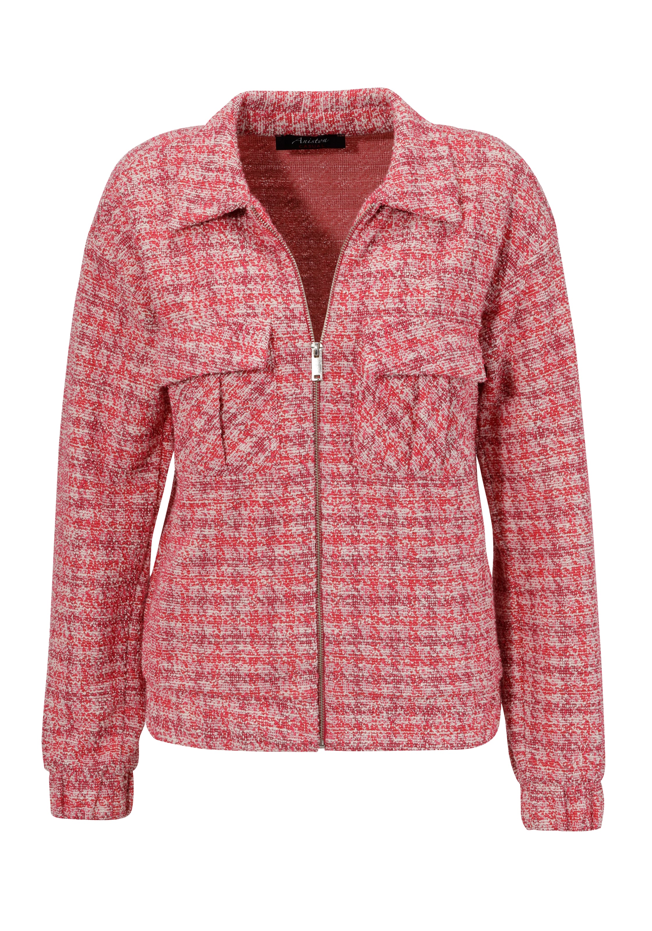 Aniston CASUAL Blouson, aus melierter Bouclé-Jacquard-Qualität