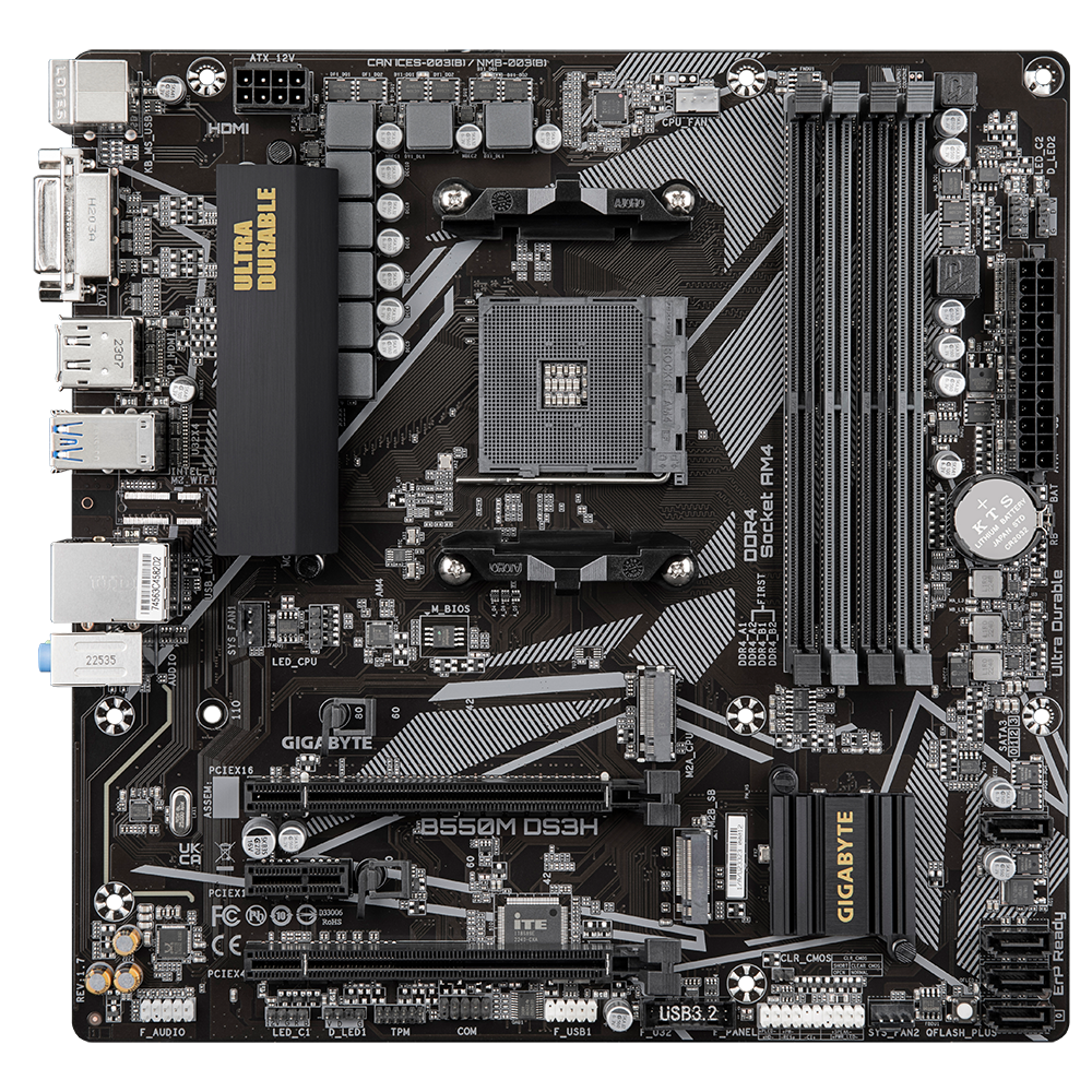 Gigabyte Mainboard »B550M DS3H«
