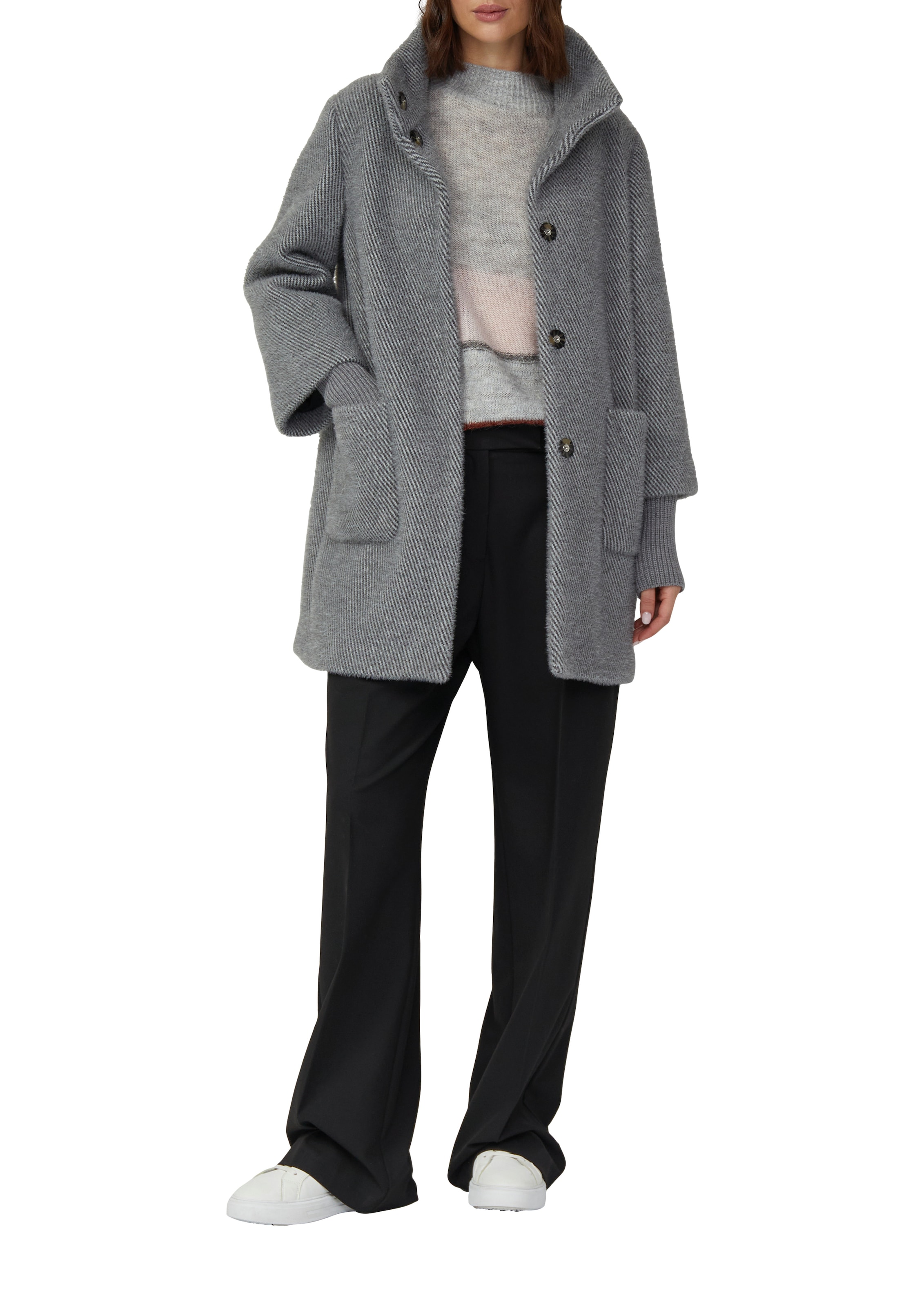 s.Oliver BLACK LABEL Wintermantel mit Stehkragen