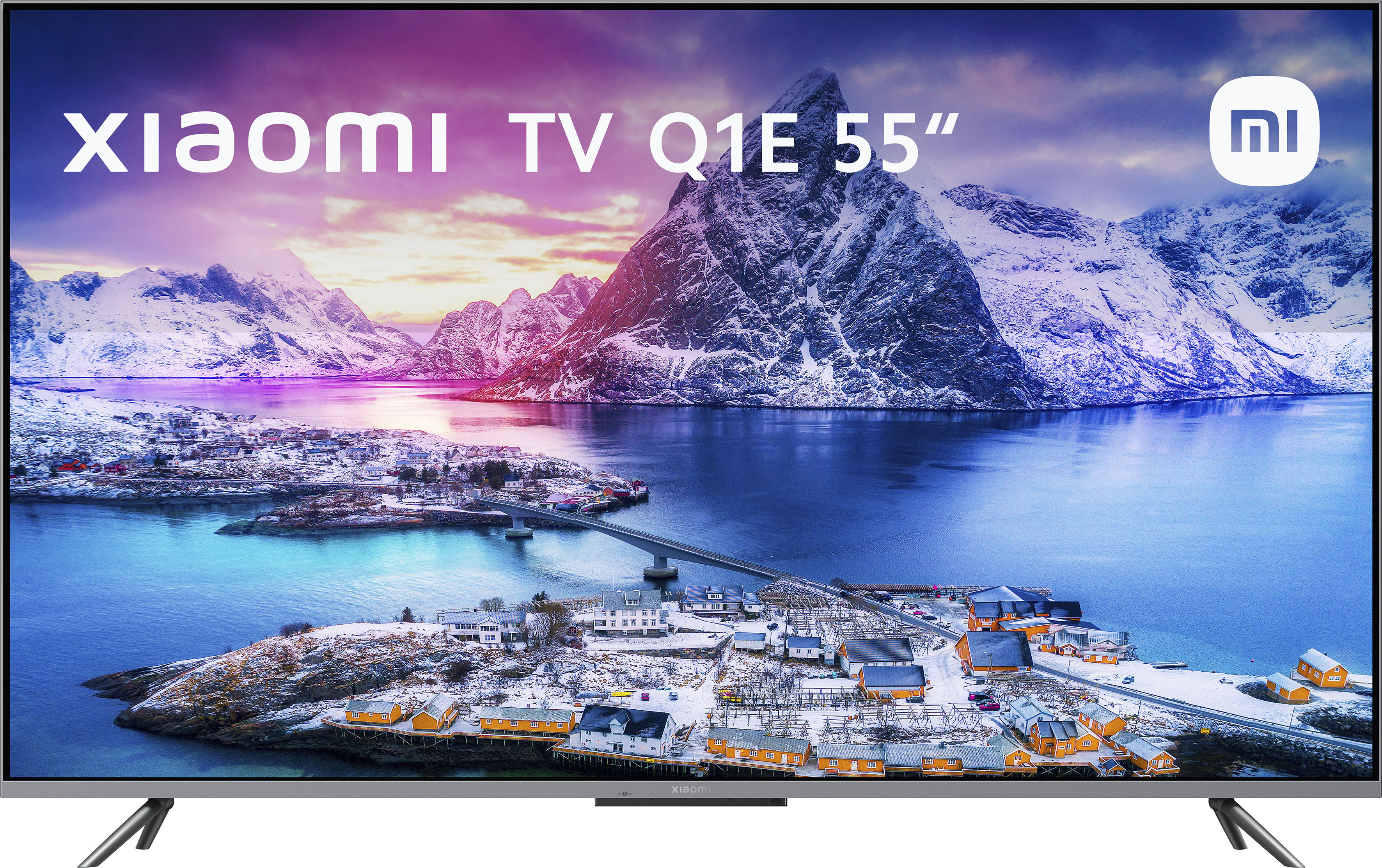Xiaomi QLED-Fernseher »L55M6-6ESG« 138,8 cm/55 ′′ Smart-TV in grau, Größe 55 ′′