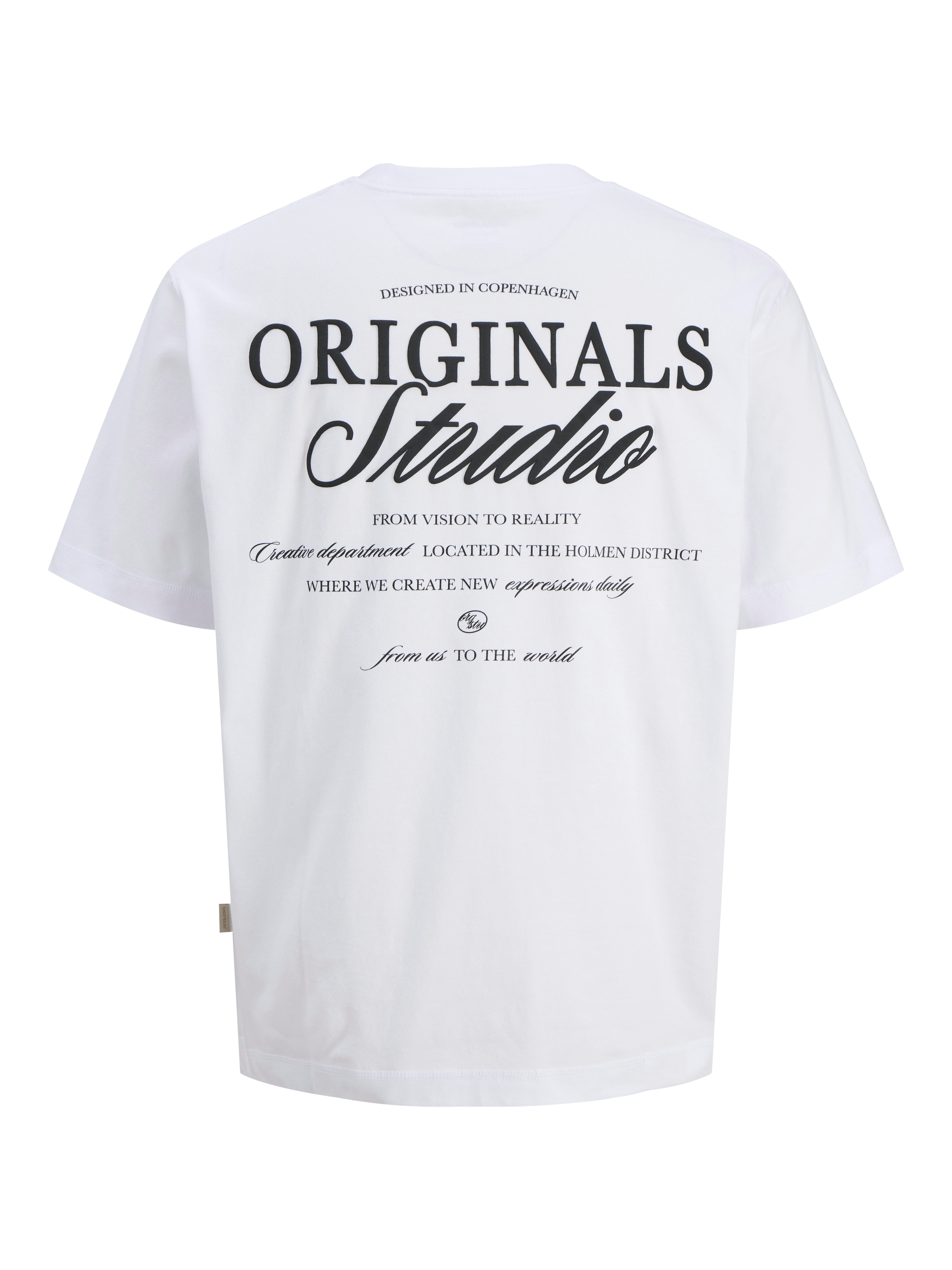 Jack & Jones Rundhalsshirt »JORNORREBRO TYPO TEE SS CREW NECK NOOS« Baumwolle, relaxed fit