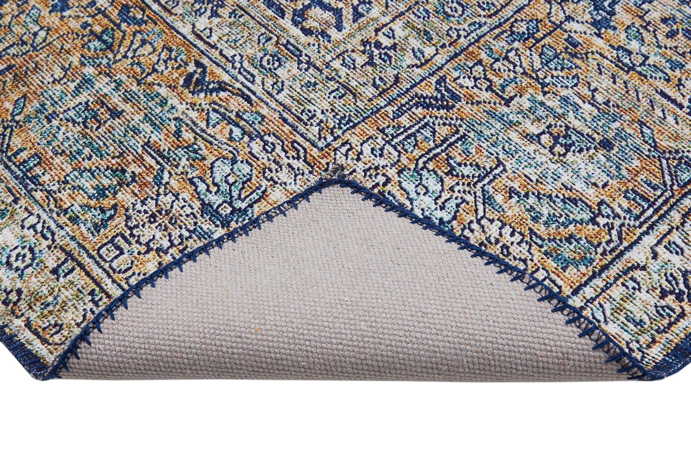 Barbara Becker Teppich »Loft 2«, rechteckig, 7 mm Höhe, Kurzflor, Orient-Optik, Vintage Design, waschbar