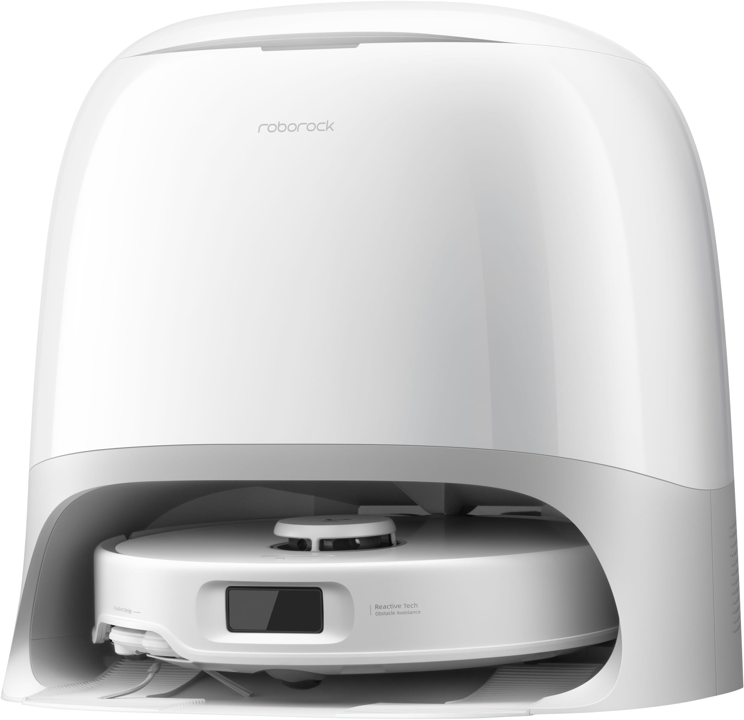 Roborock Saugroboter »Qrevo Curv 5A1, mit Wischfunktion, automatisches Entleeren« Auffüllen intensiver und Moppwäsche bei 75 °C.