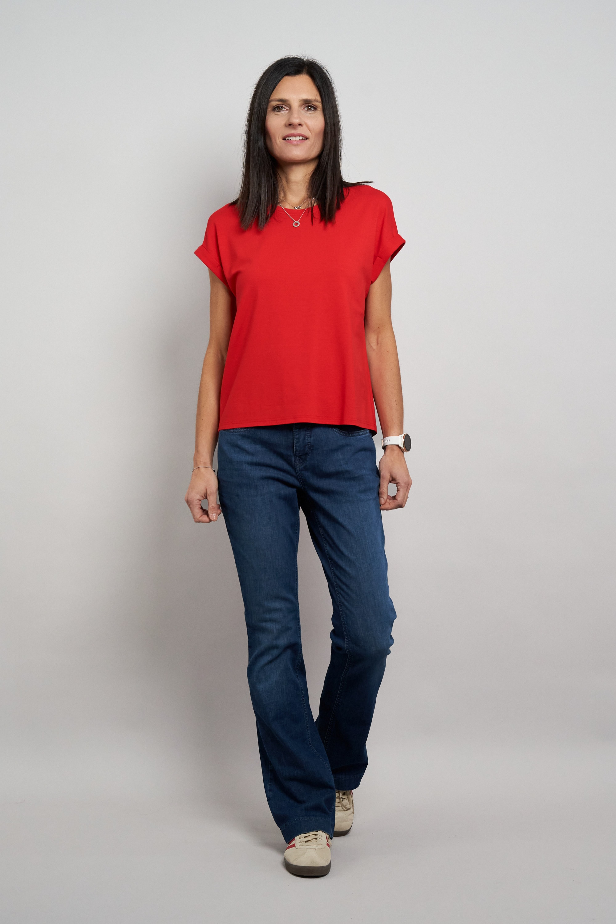 Seidel Moden Kurzarmshirt »Otto exclusiv« Rundhals mit Ärmelaufschlag -MADE IN GERMANY