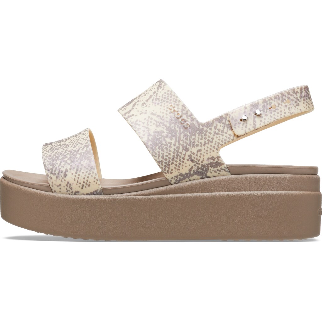 Crocs Keilsandalette »Brooklyn Snake Low Wedge«