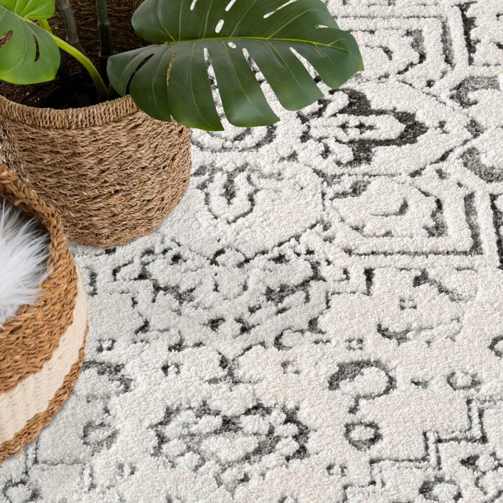 Carpet City Teppich »LOUNGE 0638«, rechteckig, 15 mm Höhe, Kurzflor-Teppich Modern, Hoch-Tief-Struktur, Wohnzimmer, Schlafzimmer