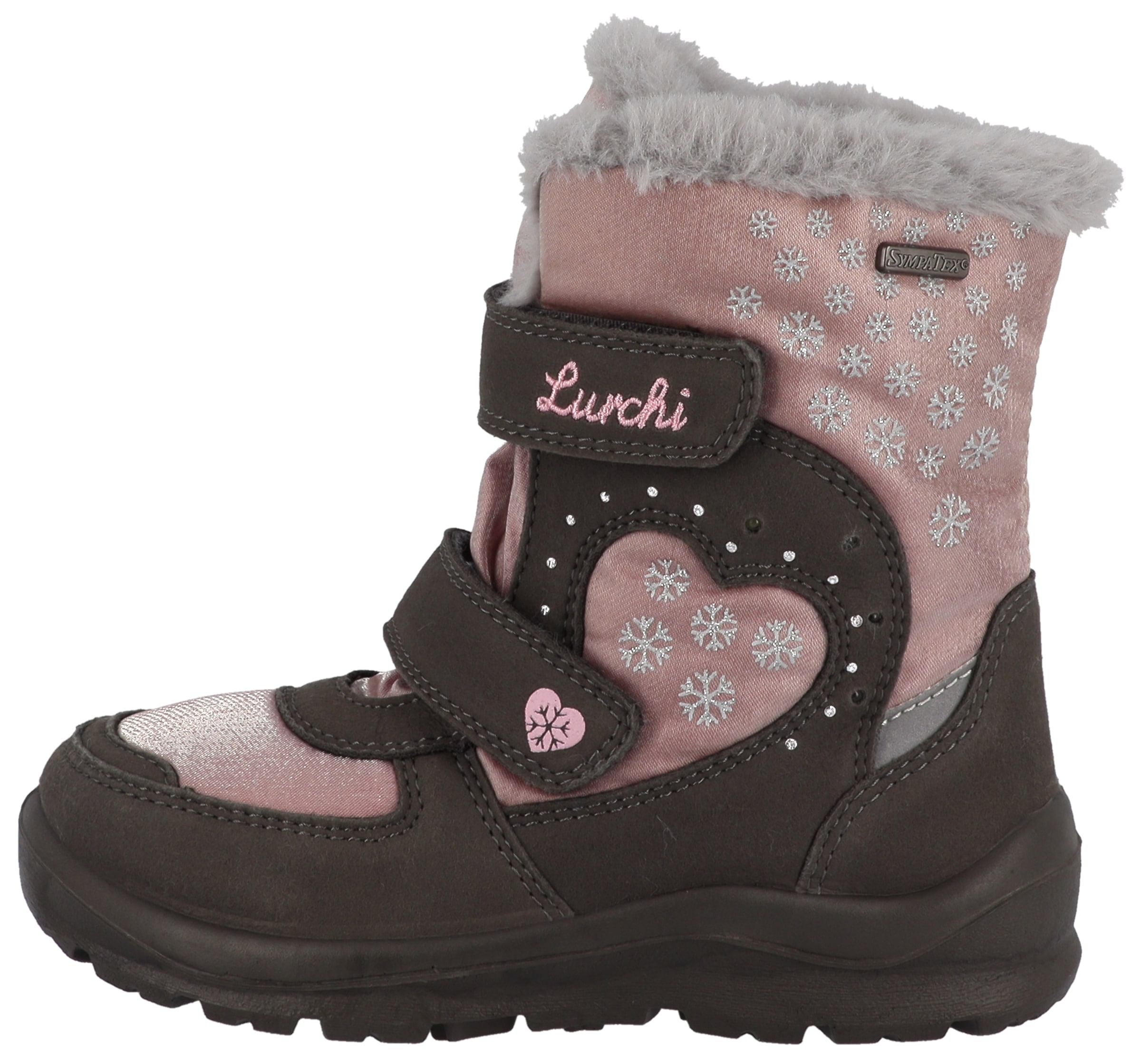 Lurchi Winterboots »Kimiko SYMPATEX, Blinkschuh«  Boots mit Schneeflocken Print, Größenschablone zum Download