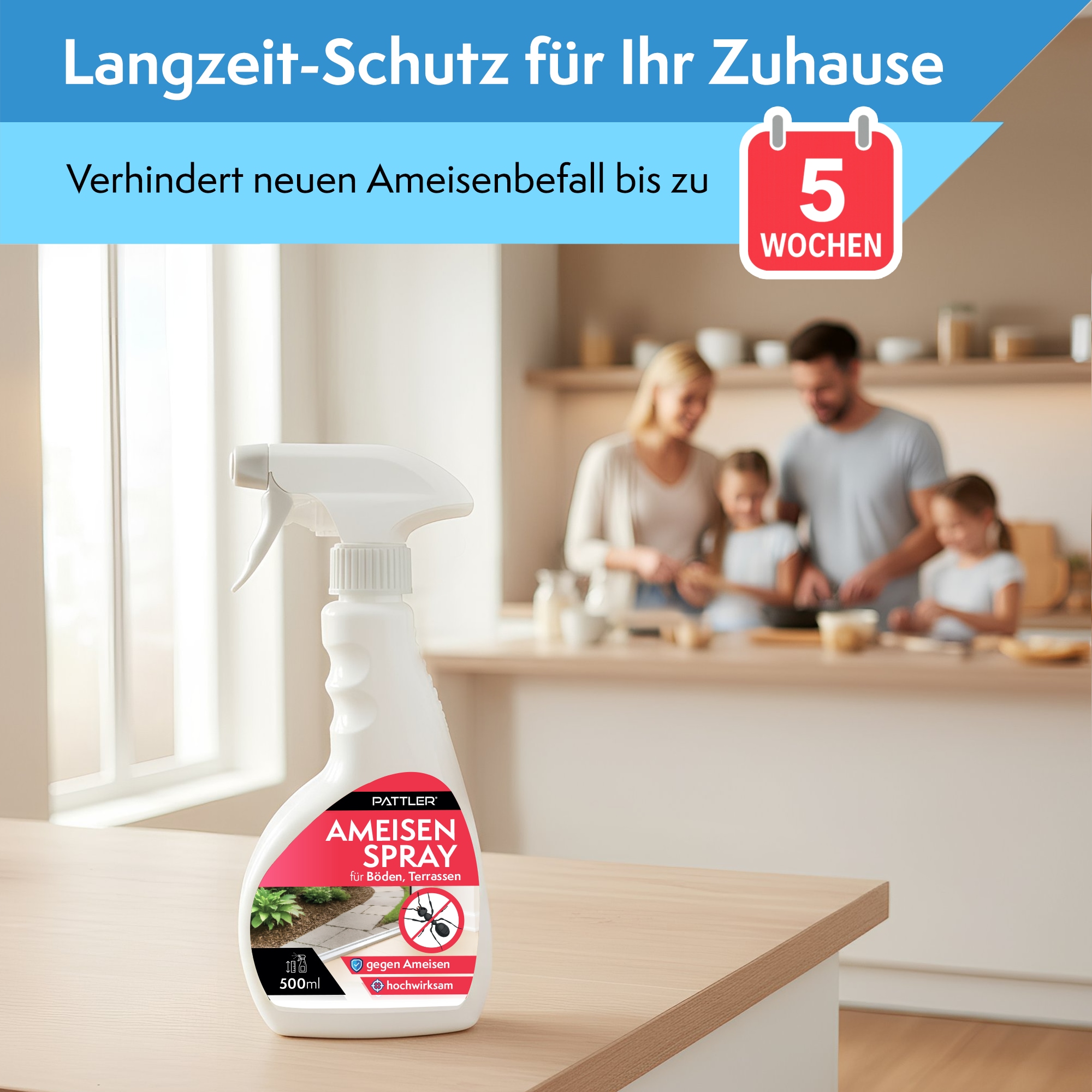 Pattler Vergrämungsmittel »Ameisenspray für Haus & Garten« 500 ml