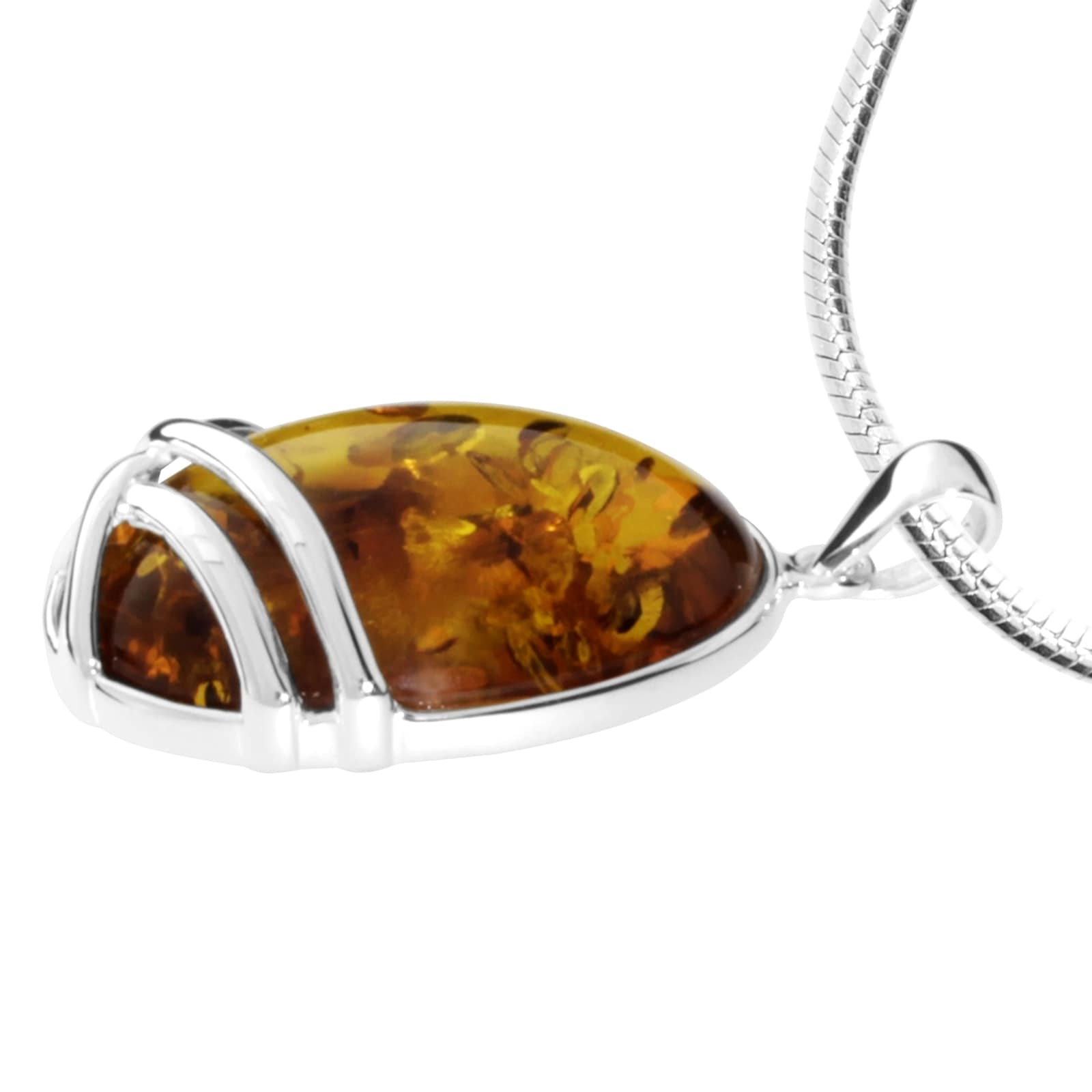 OSTSEE-SCHMUCK Kette mit Anhänger »- Hedra - Silber 925/000 - Bernstein«