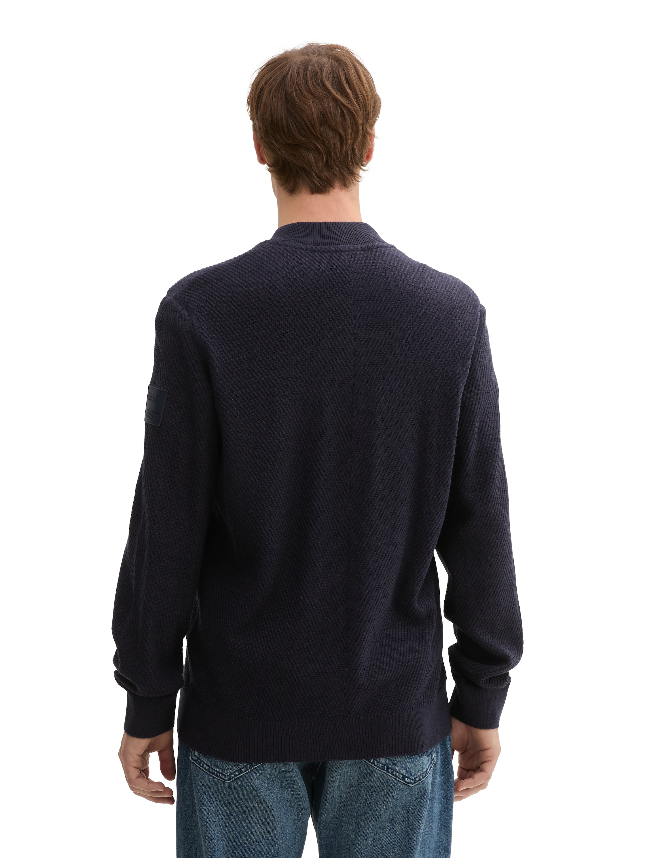 TOM TAILOR Strickjacke, mit Reißverschluss