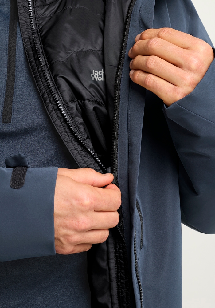 Jack Wolfskin Skijacke »FLOWLINE 3IN1 JKT M«, mit Kapuze
