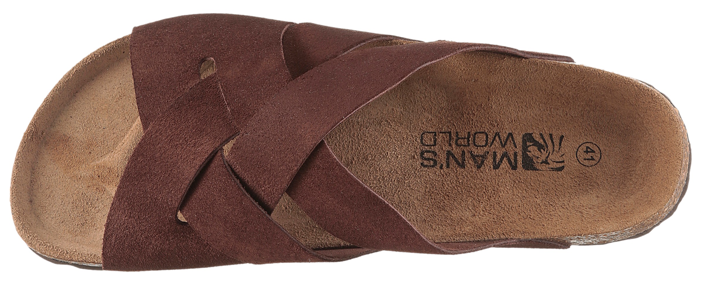 Man's World Pantolette  Schlappen, Sommerschuh, Hausschuh mit vorgeformtem Fußbett