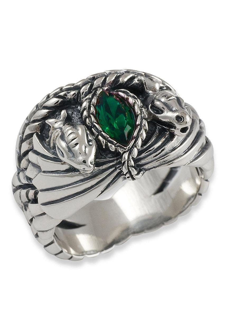 Der Herr der Ringe Fingerring »Barahir - Aragorns Ring, 10004057«, Made in Germany - mit Zirkonia (synth.)
