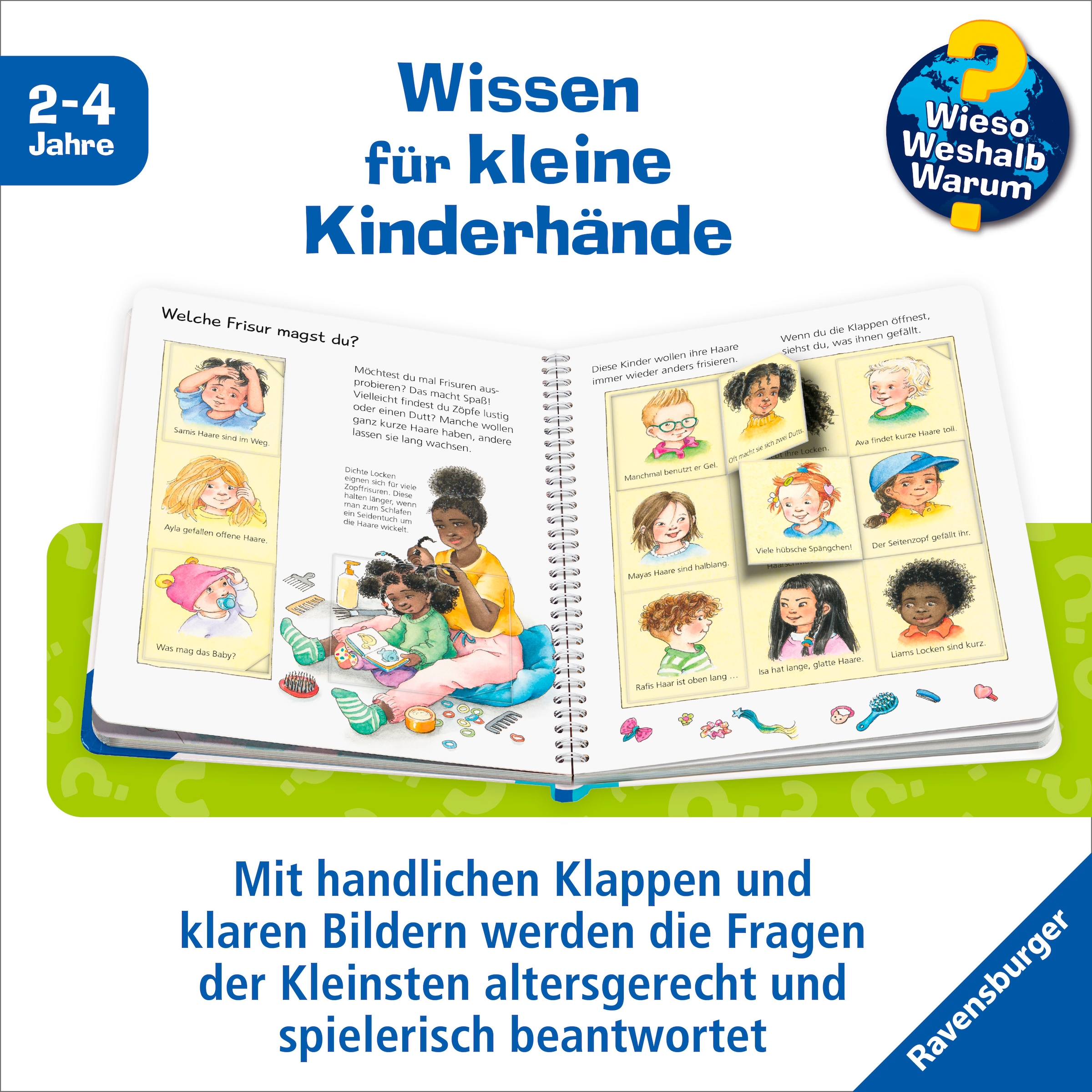 Ravensburger Buch »Wieso?Weshalb?Warum?junior, Band 79 -Kämmen, schneiden, Haare waschen«, Made in Europe