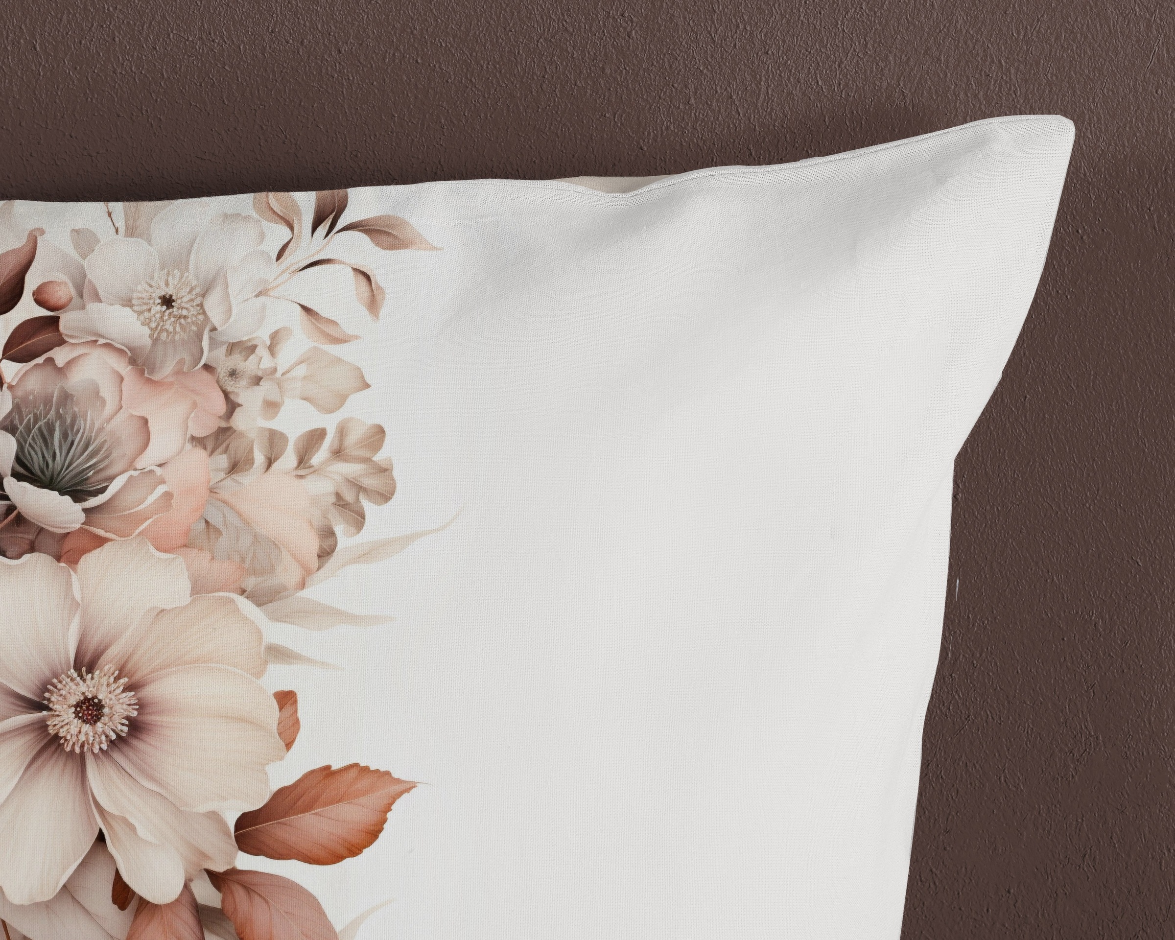 good morning Wendebettwäsche »Vester«, 100% Baumwolle, Renforcé, Reißverschluss, Wendeoptik, Blumen, cream