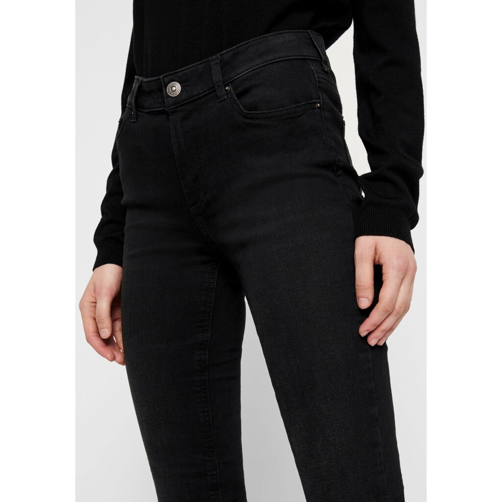 pieces Skinny-fit-Jeans »PCDELLY«, Black washed