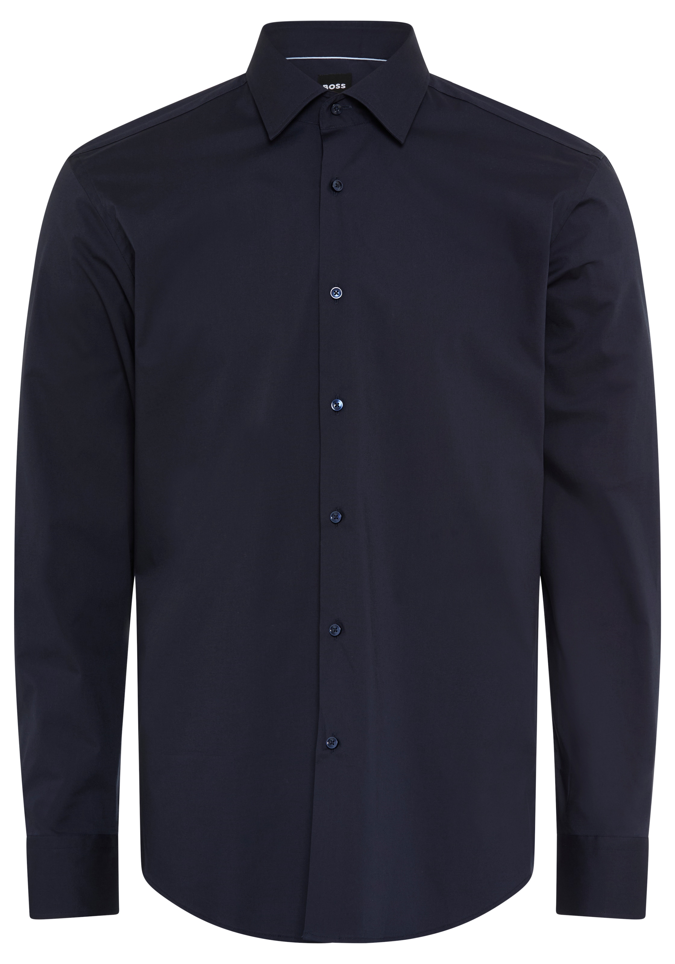 BOSS Businesshemd Kentkragen, Regular Fit, bügelleichte Qualität