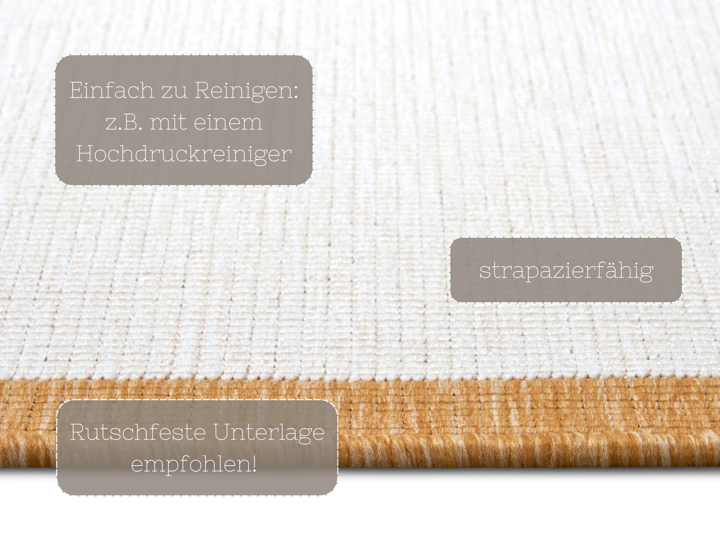 NORTHRUGS Teppich »Panama Wendeteppich«, rechteckig, 5 mm Höhe, In-& Outdoor, Wetterfest, Balkon, Läufer, Wohnzimmer, Wasserfest