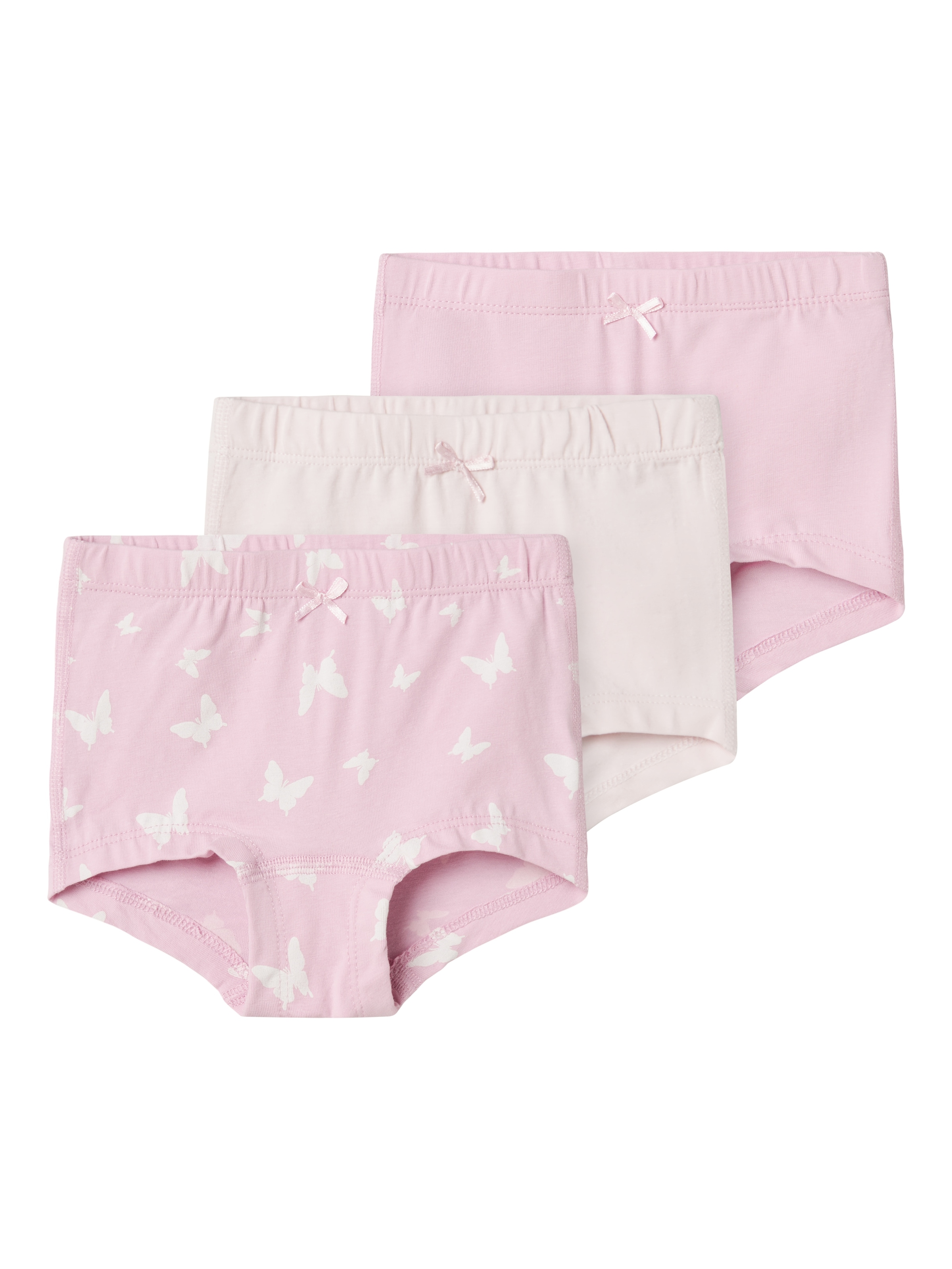 Name It Boxershorts »NMFTIGHTS 3P PINK BUTTERFLY NOOS« Set, 3 Stk.