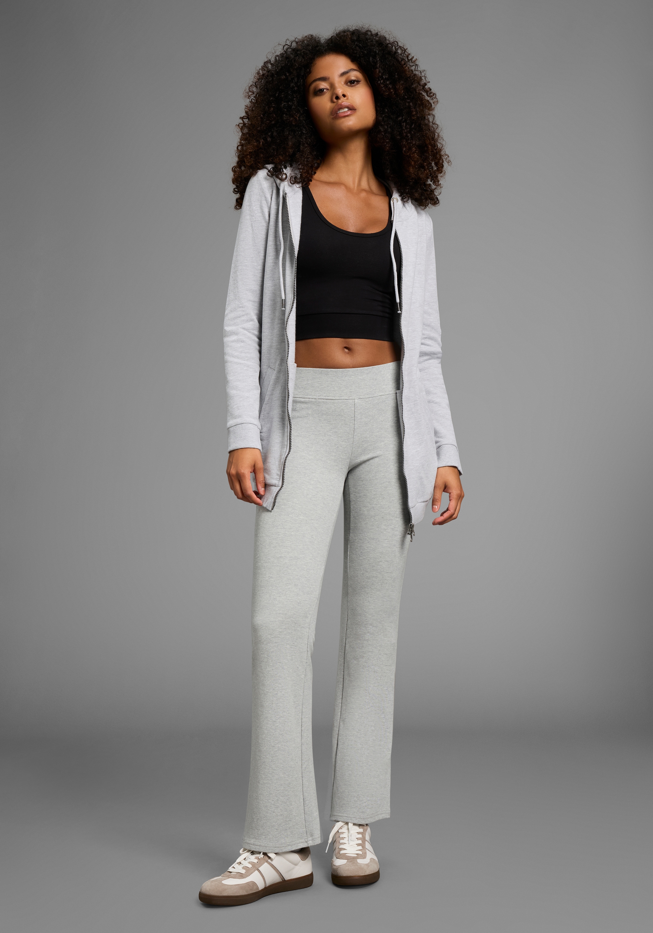 Laura Scott Stretch-Hose, Elastischer Baumwollmix mit bequemem Sitz und weitem Bein