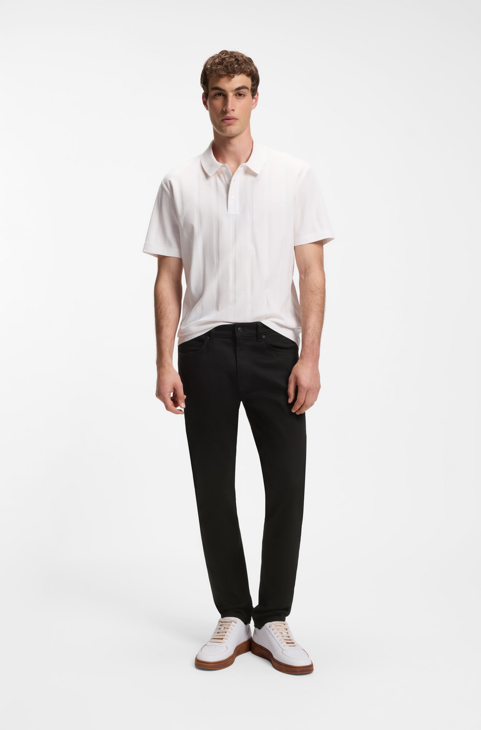 HUGO Slim-fit-Jeans »HUGO 708« mittlere Bundhöhe, gerader Beinverlauf, Slim Fit, Stretch-Denim