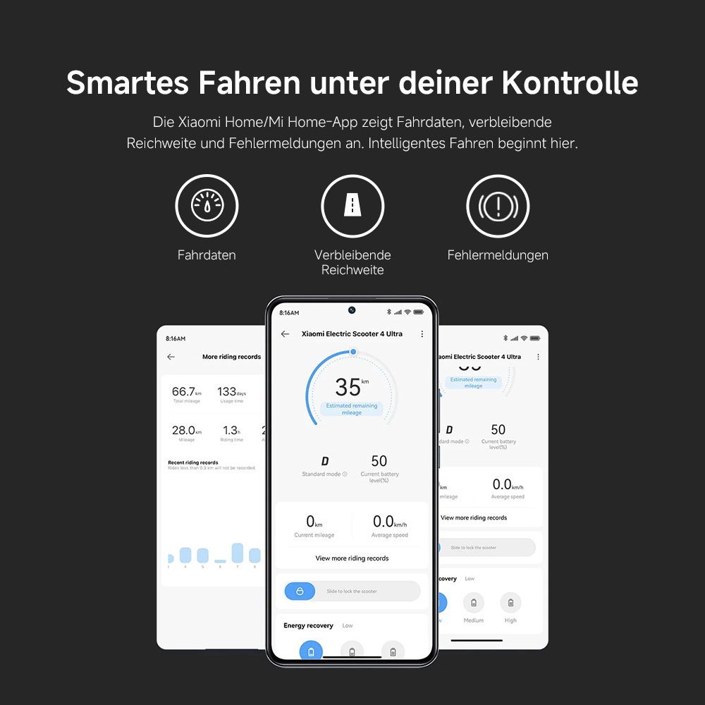 Xiaomi E-Scooter »Mi 4 Ultra«, Electric Scooter, mit Straßenzulassung, bis zu 70 km Reichweite