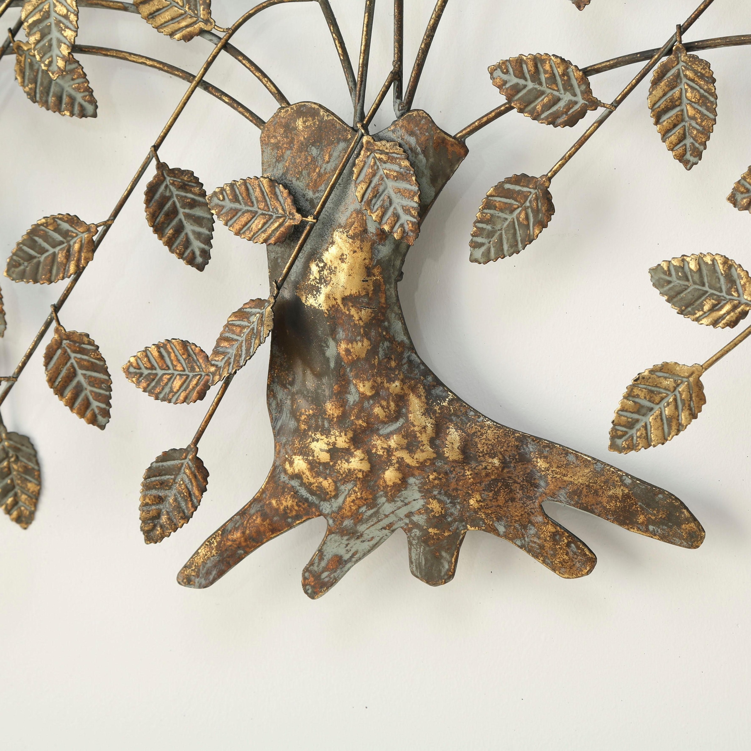 Home affaire Wanddekoobjekt »Juline, gold«, Wanddeko, Wanddekoration, aus Metall, Motiv Baum, Wohnzimmer