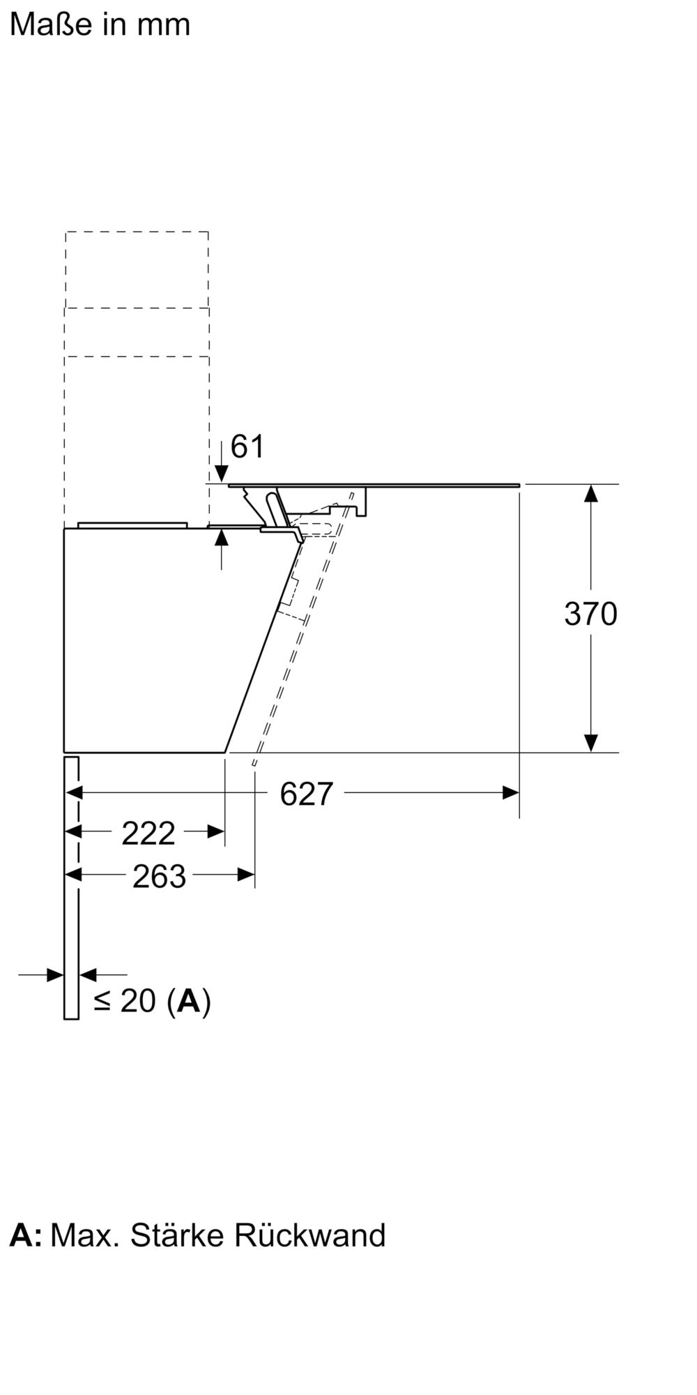 BOSCH Kopffreihaube »DWK85DFA1« Serie Serie 4 Leiser Motor und DirectSelect für hohen Bedienkomfort