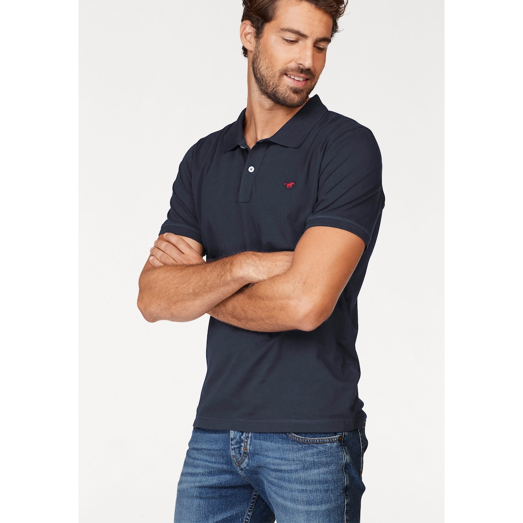 MUSTANG Poloshirt, mit Logostickerei