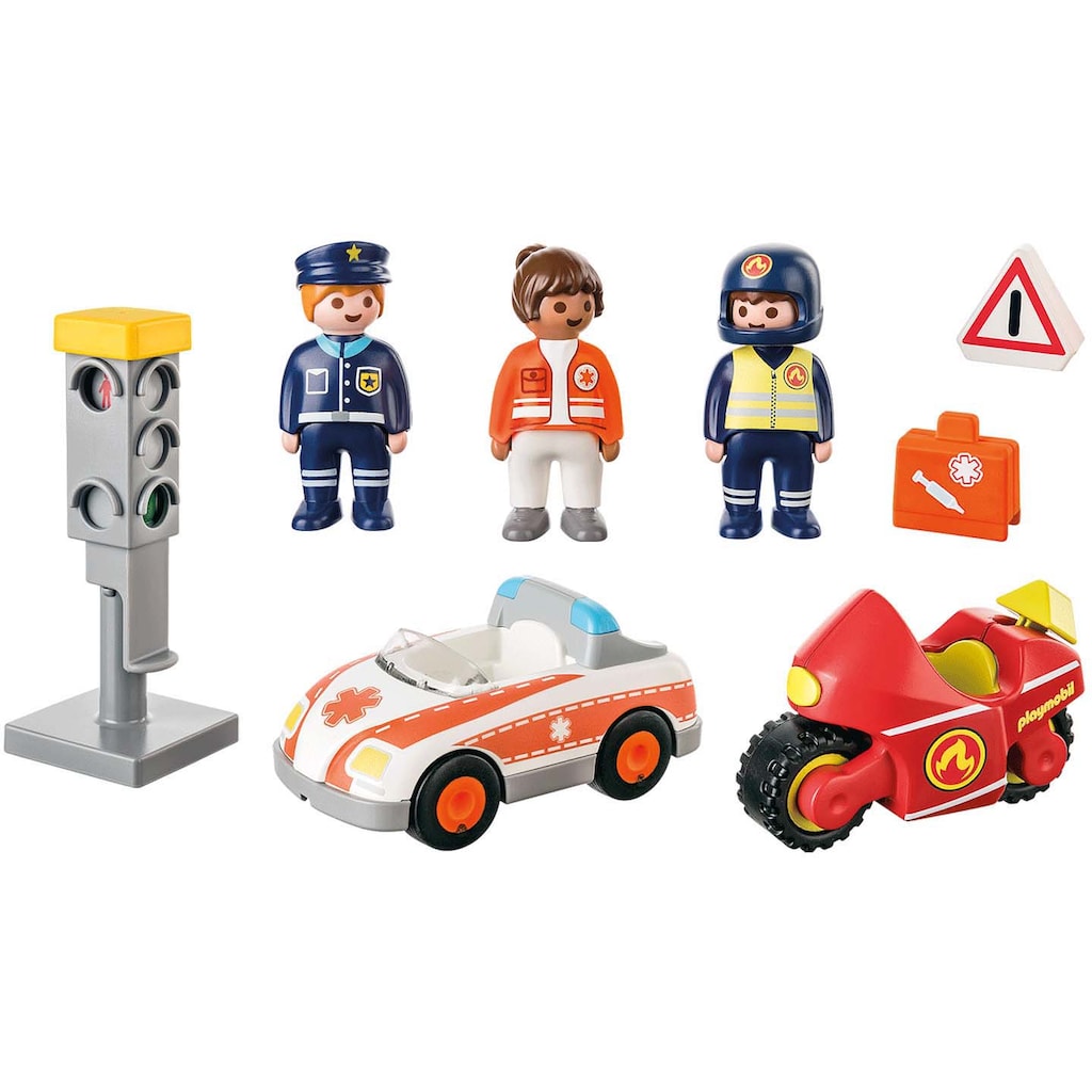 Playmobil® Konstruktions-Spielset »Helden des Alltags (71156), Playmobil 1-2-3«, (8 St.)