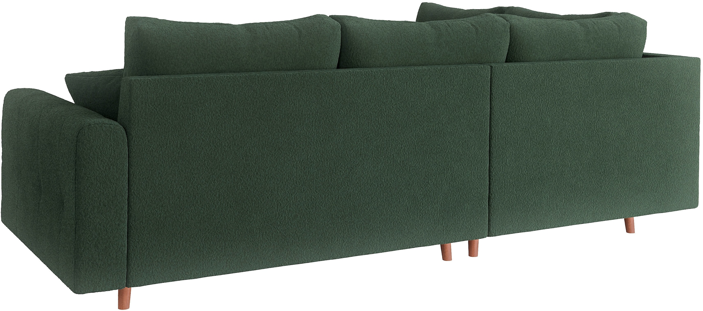 Home affaire Ecksofa »CHARRE L-Form mit Ottomane, Maße B/T/H: 231/161/81 cm«, feine Steppung, lose Rücken- und Zierkissen, auch in Cord und Bouclé
