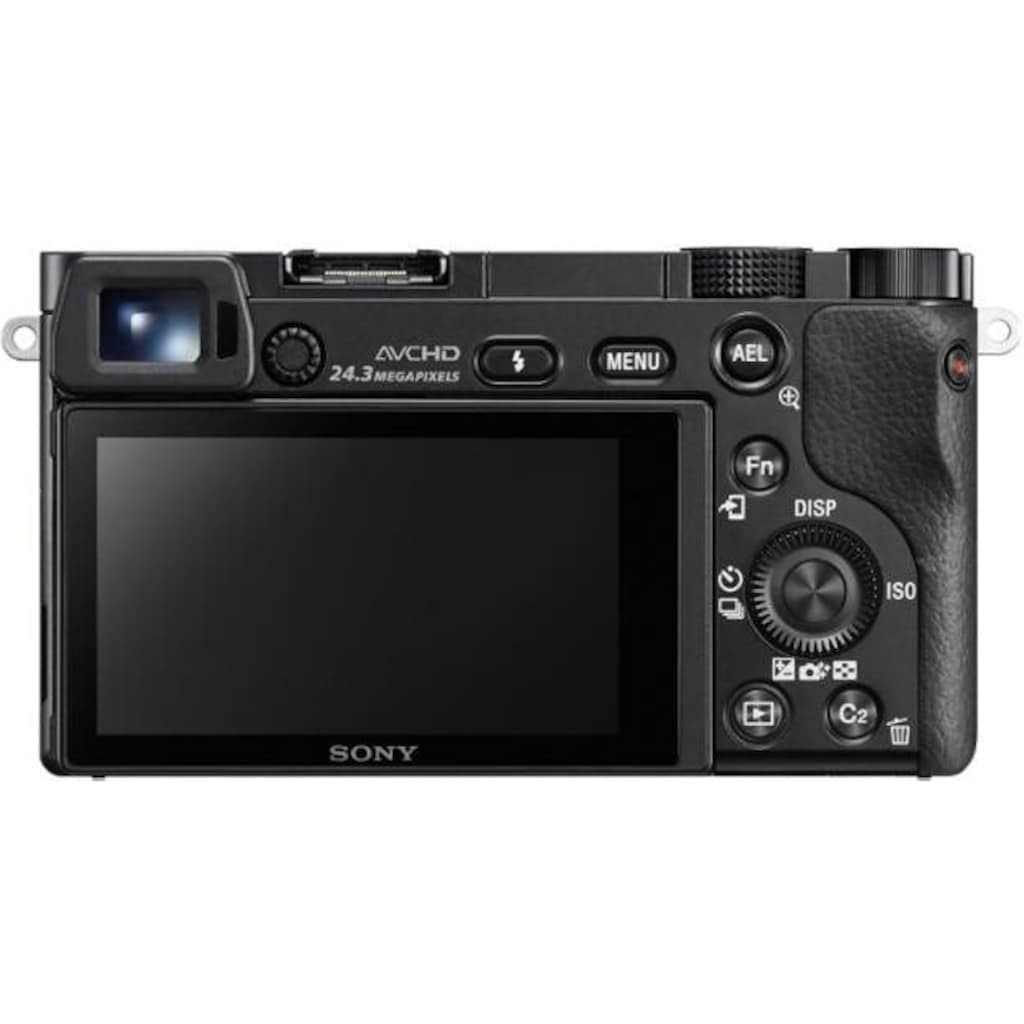 Sony Systemkamera »Alpha ILCE-6000Y Set«, Sony 16-50, Sony 55-210, 24,3 MP, WLAN (Wi-Fi), Gesichtserkennung, HDR-Aufnahme