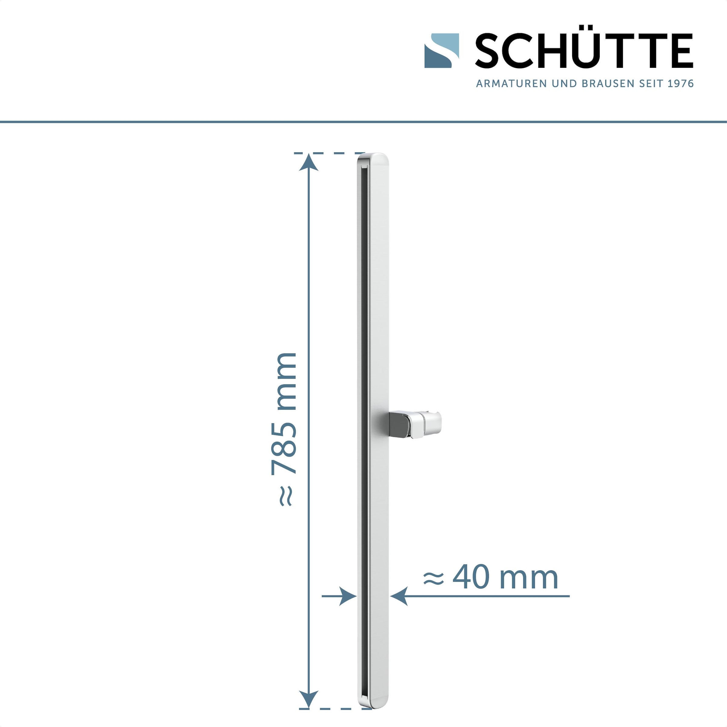 Schütte Duschstange »KARIBIK«, (Komplett-Set, Inklusive Befestigungsmaterial), Hochwertige Brausestange mit Design-Brausehalter