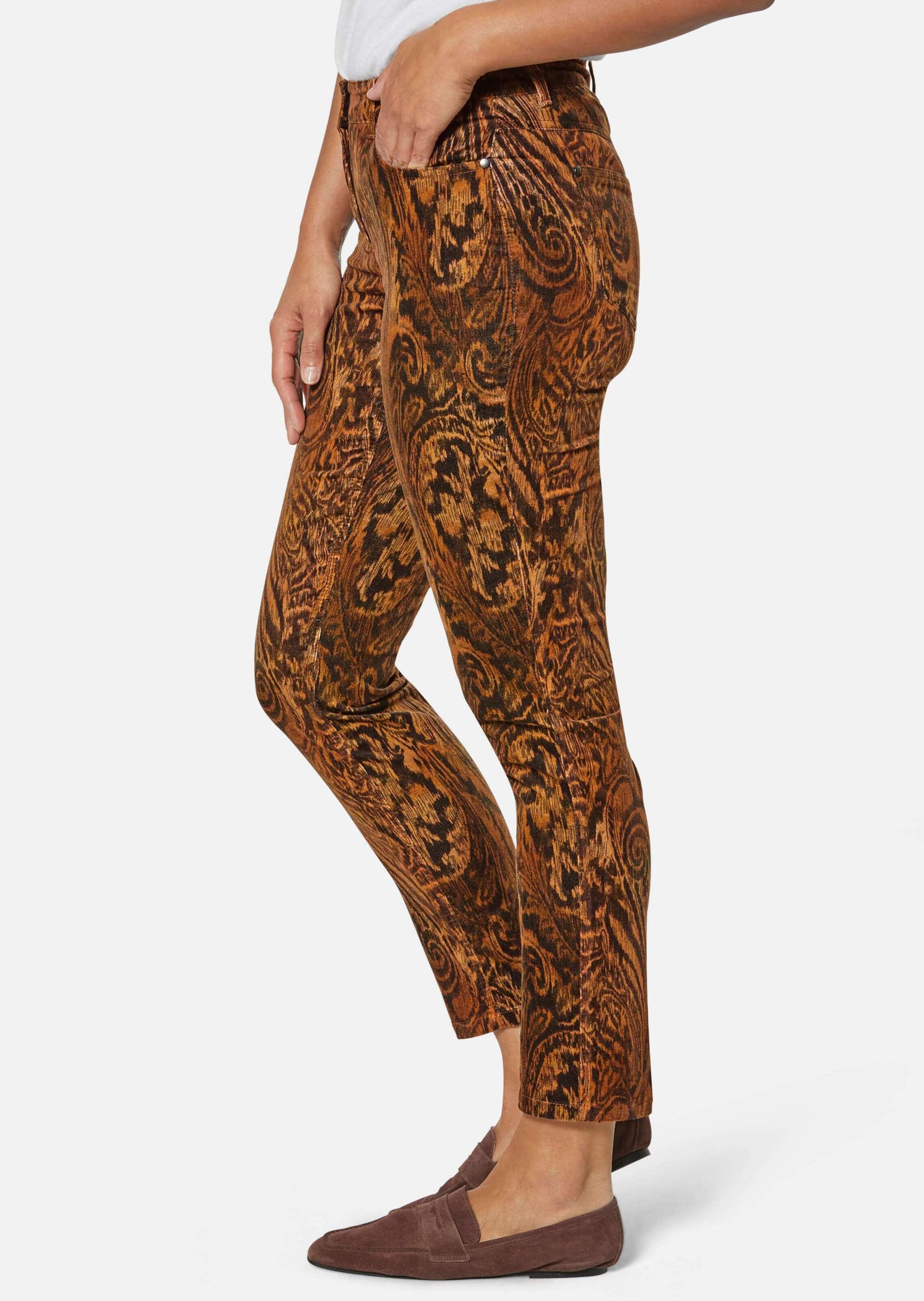 MADELEINE Stoffhose »Hose Paisley-Hose in samtiger Stretch-Qualität«