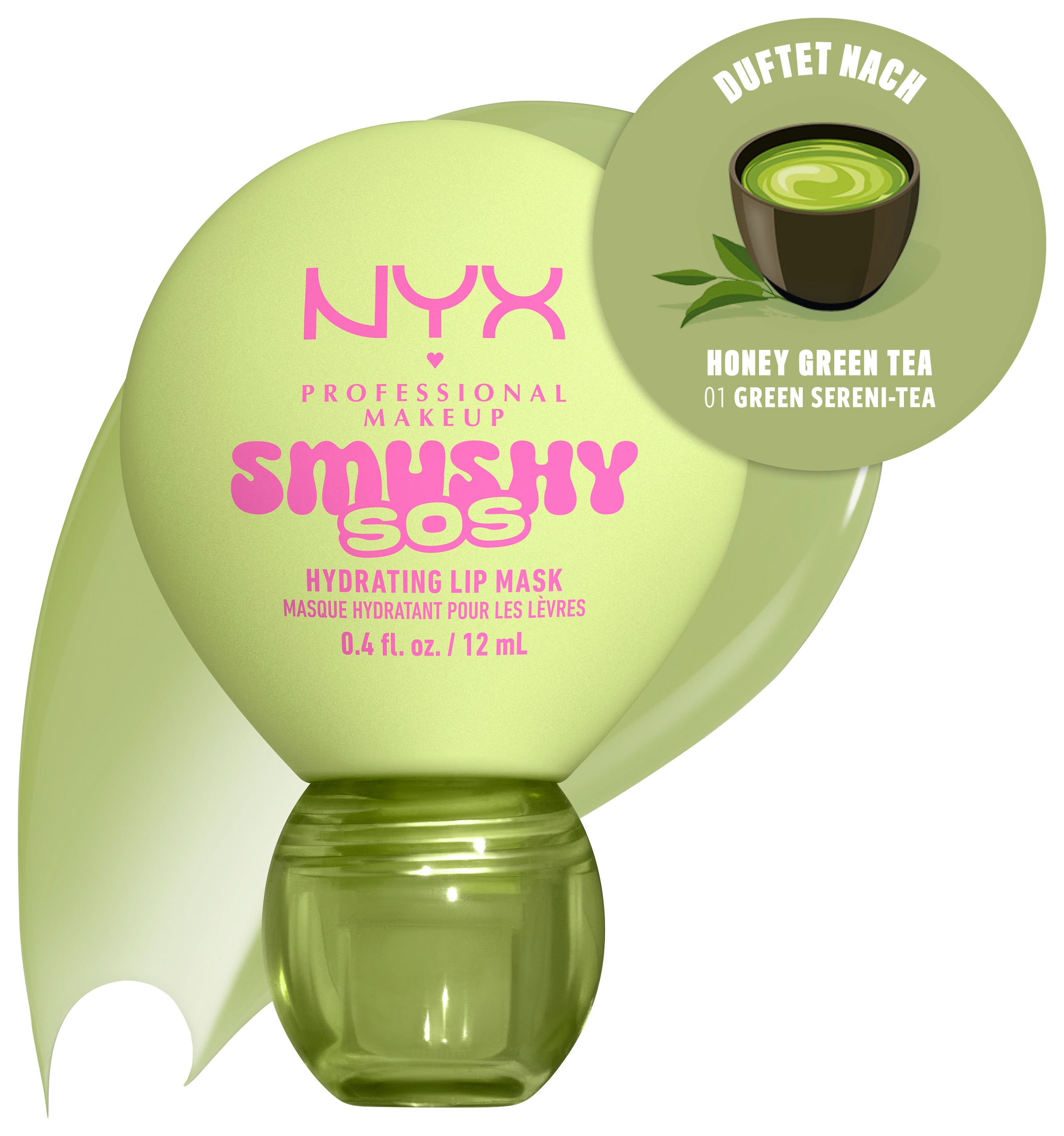 NYX PROFESSIONAL MAKEUP Lippenpflegemittel »SMUSHY SOS GLOSSSY LIP BALM« pflege, getönte Farbe und professioneller Shine, alles in einem