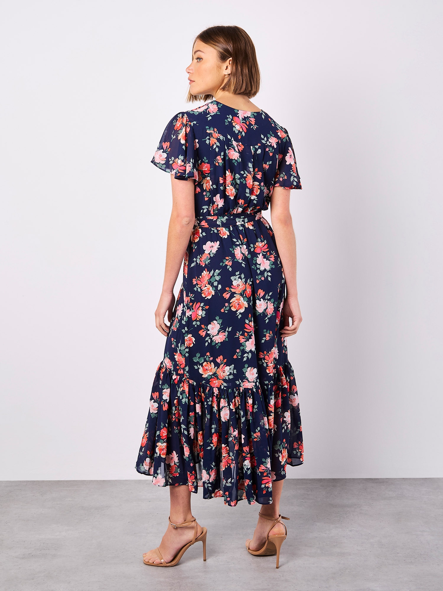 Apricot Midikleid »Midikleid« 2 tlg. mit Blumenmuster
