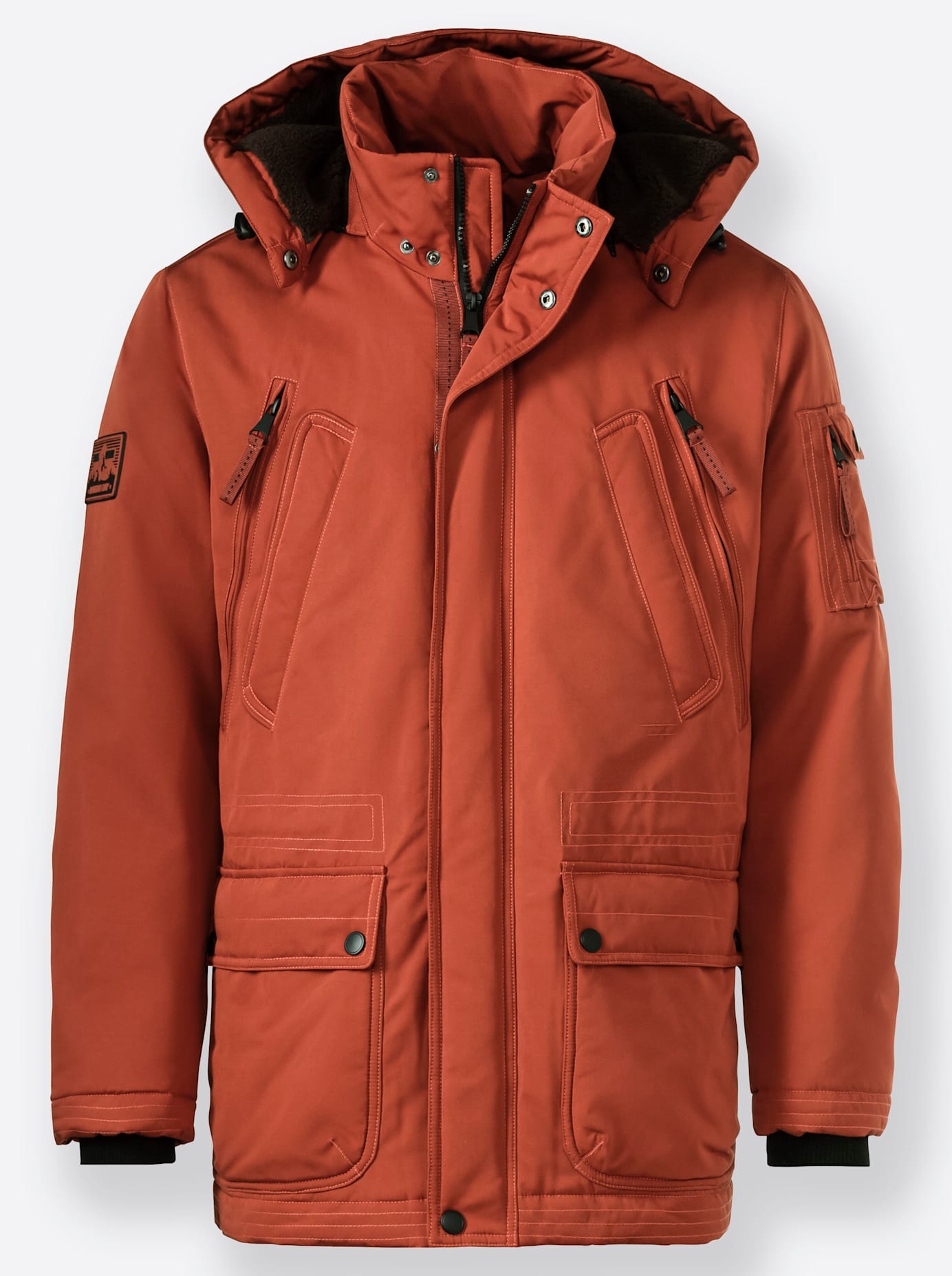 Marco Donati Langjacke, mit Kapuze