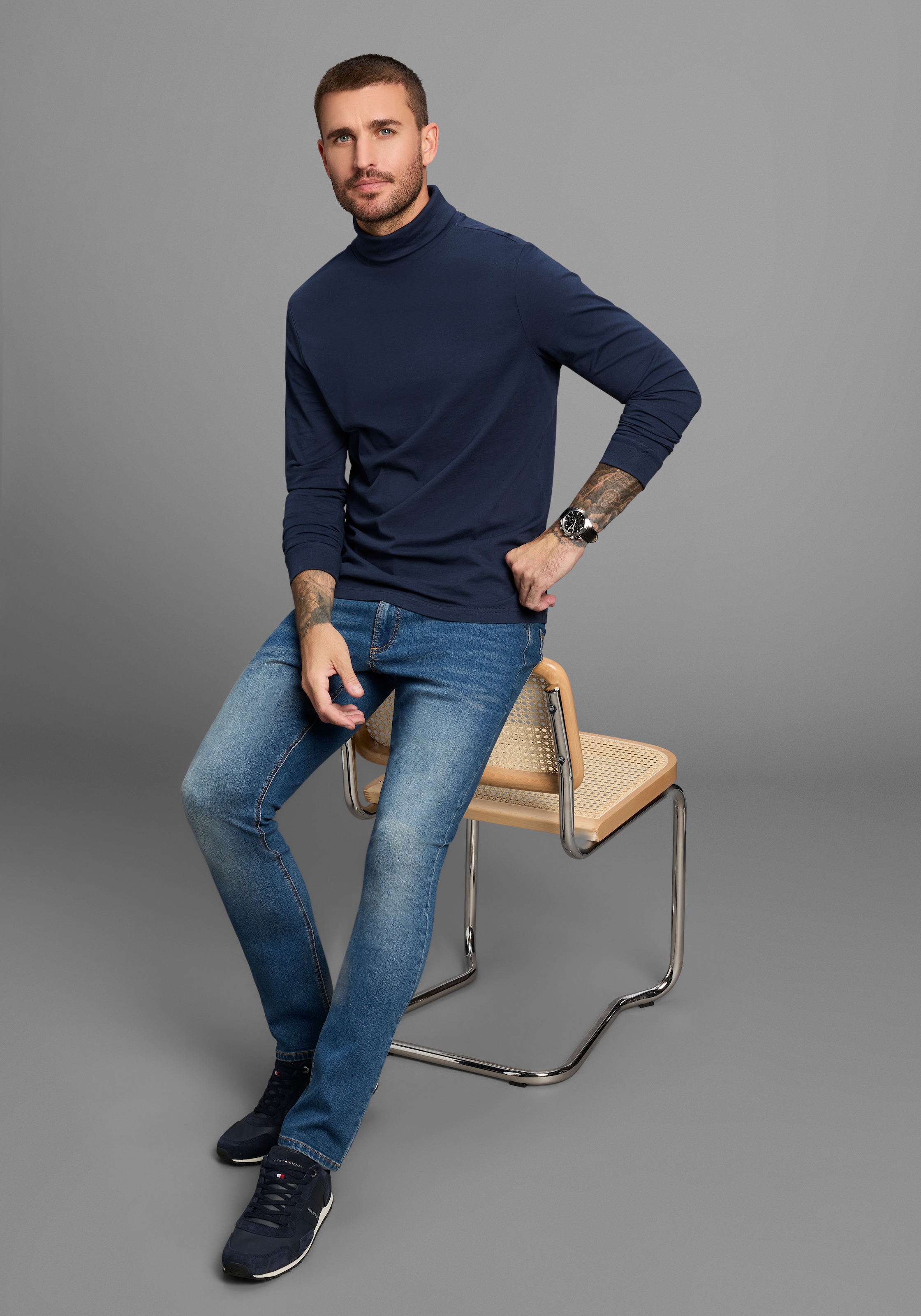 Bruno Banani Rollkragenshirt, auch zum Unterziehen