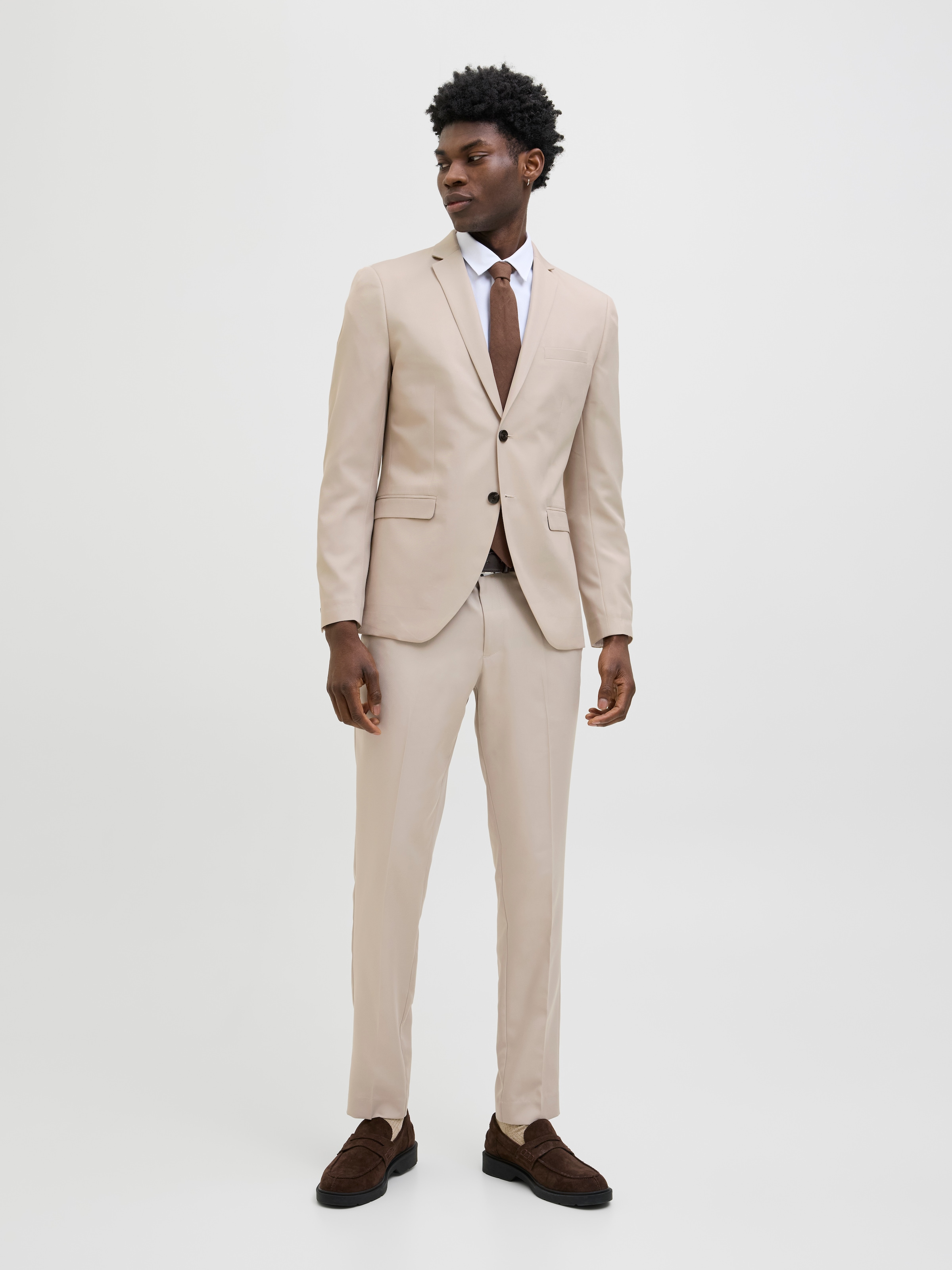 Jack & Jones Anzug »JPRCOSTA SUIT« Set, 2 tlg. tlg. sehr schmal Polyester, slim fit
