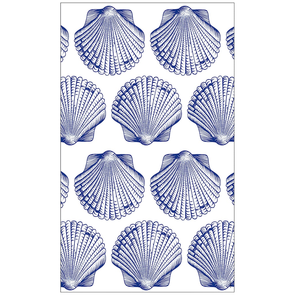 MySpotti Fensterfolie »Look Shells blue«, halbtransparent, glattstatisch haftend