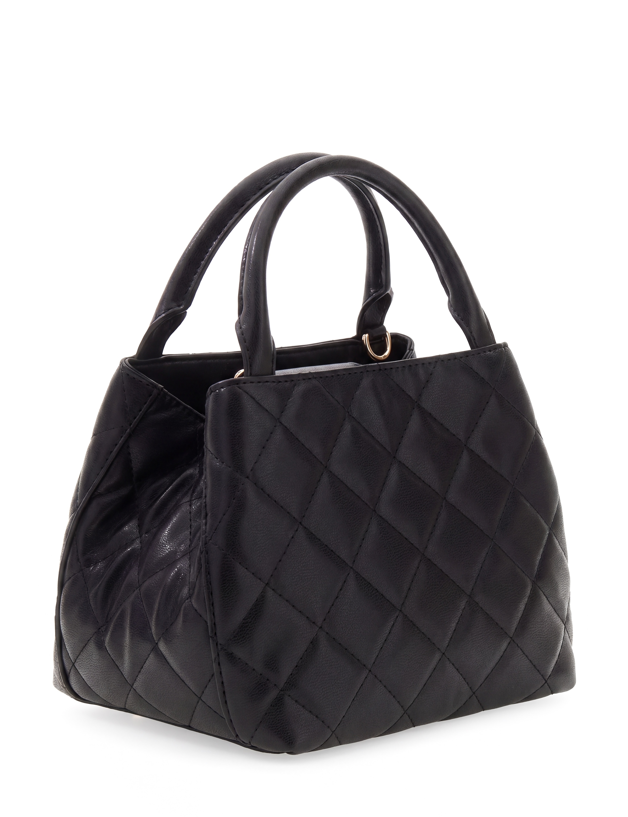 Guess Schultertasche »JULIET MINI SATCHEL« Damen Henkeltasche, Umhängetasche mit edlem Dreieckslogo
