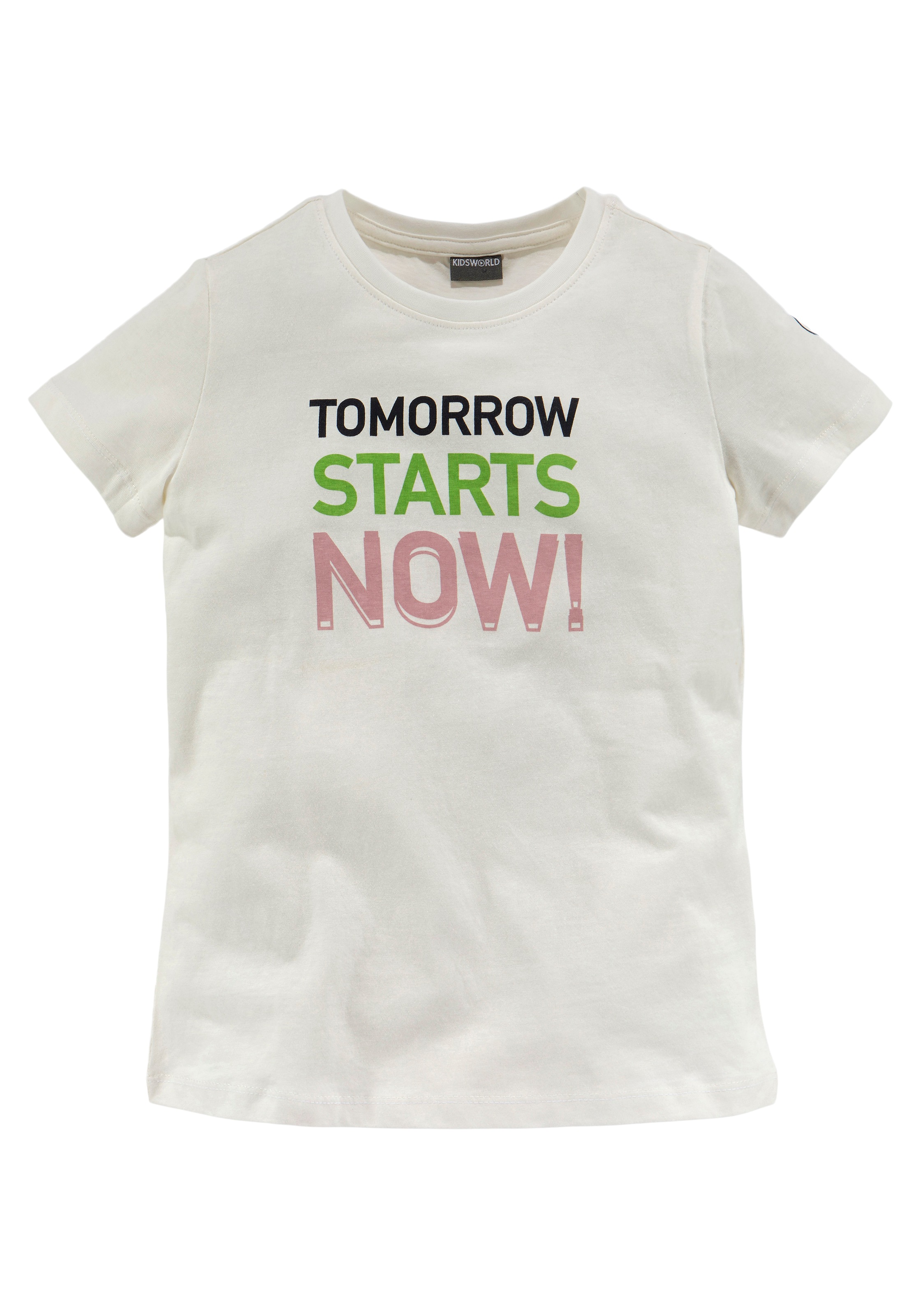 KIDSWORLD T-Shirt »Tomorrow starts now!«, Druck bestellen bei OTTO