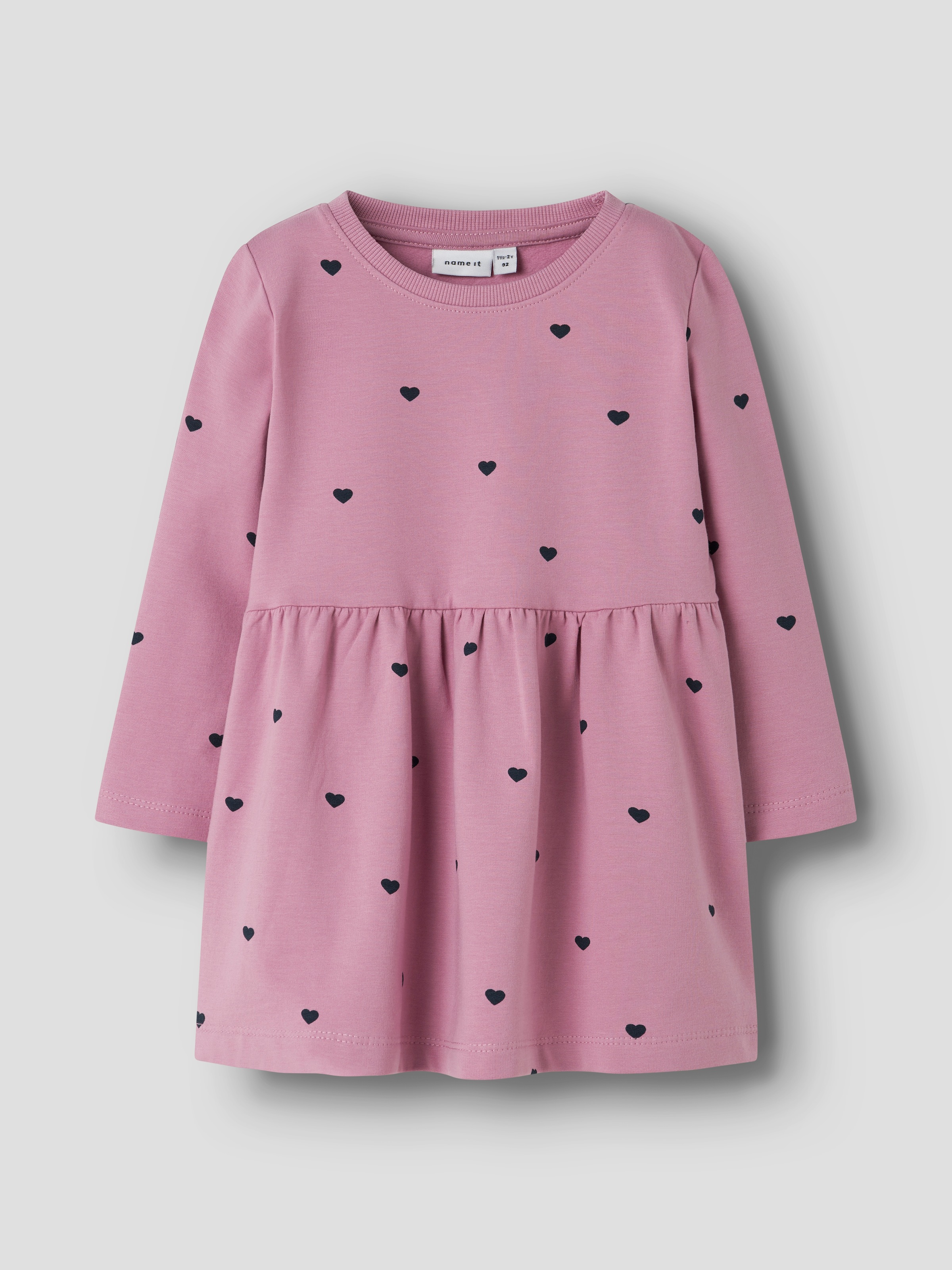 Name It Sweatkleid »NMFDAVINA LS SWEAT BRU DRESS NOOS«, im tollen Alloverprint