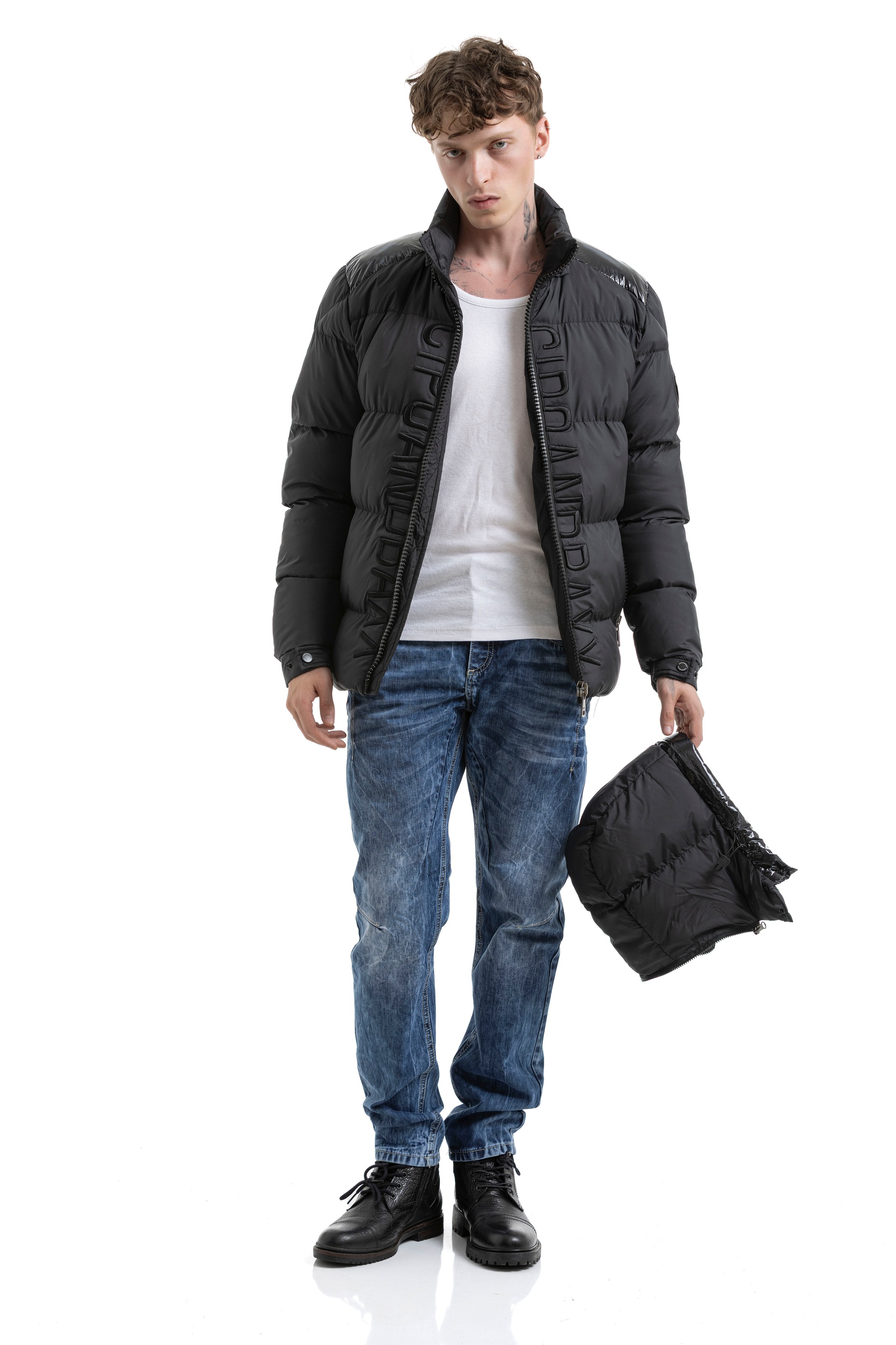 Cipo & Baxx Steppjacke mit Kapuze