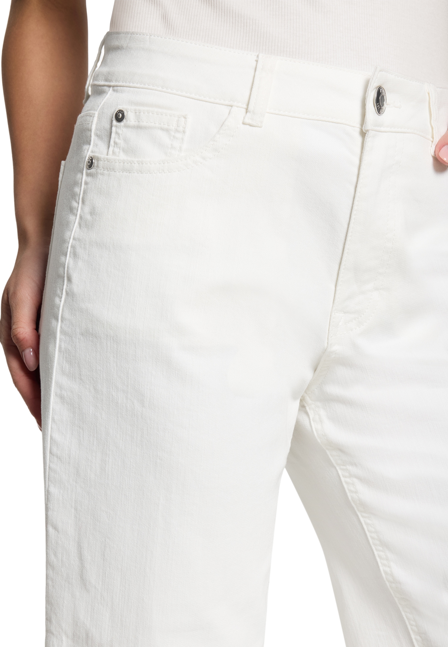 Zero Relaxhose »Basic-Jeans mit weitem Bein.«