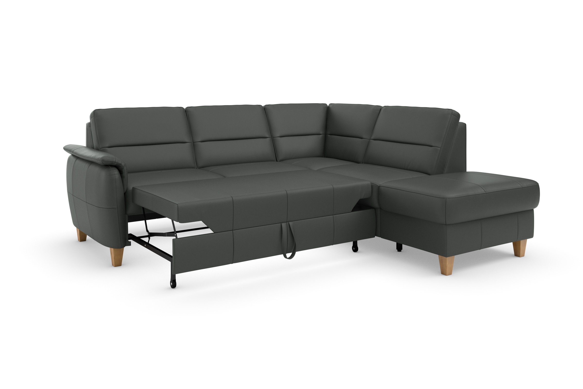 Home affaire Ecksofa »Palmera L-Form«, Federkern, wahlweise mit Bettfunktion und mit/ohne Stauraum