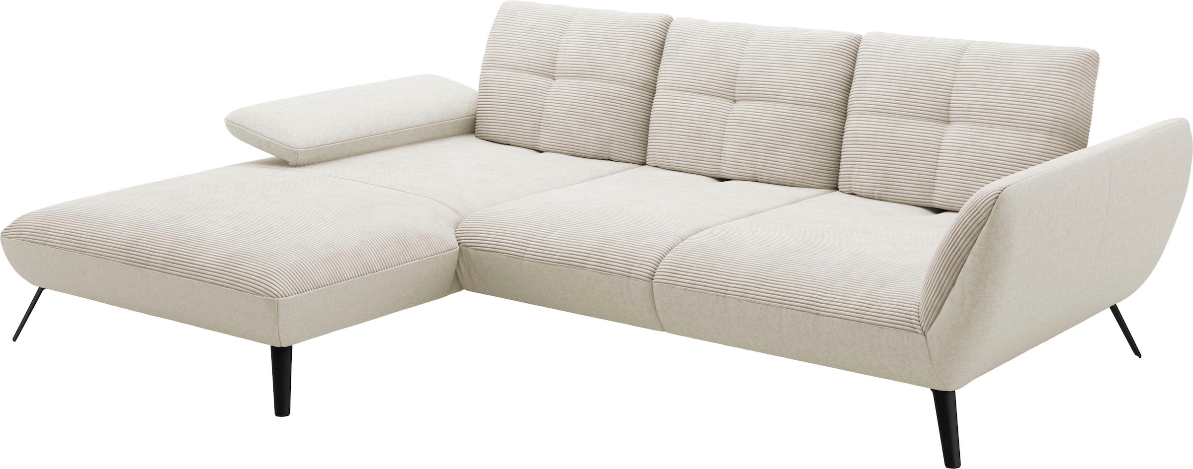 Places of Style Ecksofa »Mikado L-Form«, inkl. Sitztiefenverstellung und Armteilverstellung