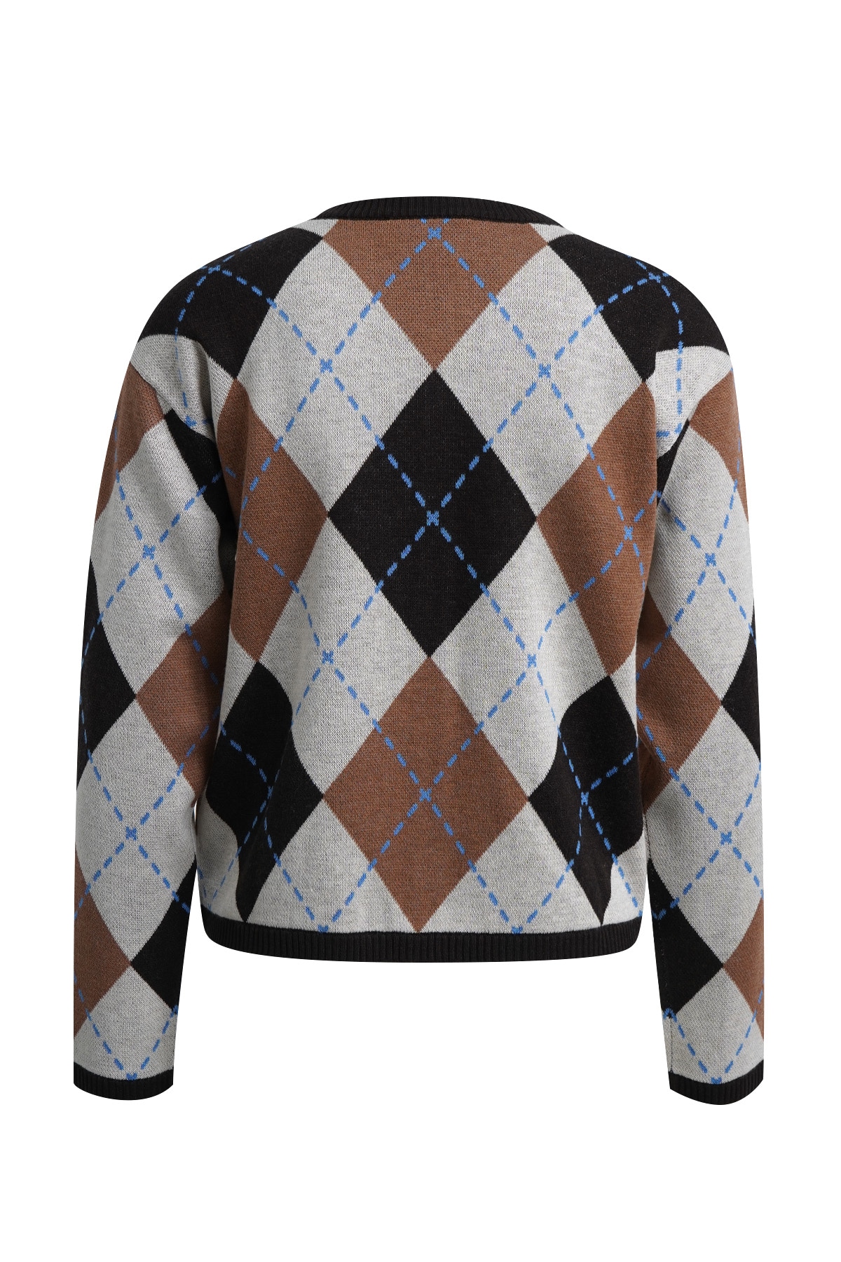 Smith & Soul Cardigan mit Woll-Anteil, Argyle-Muster