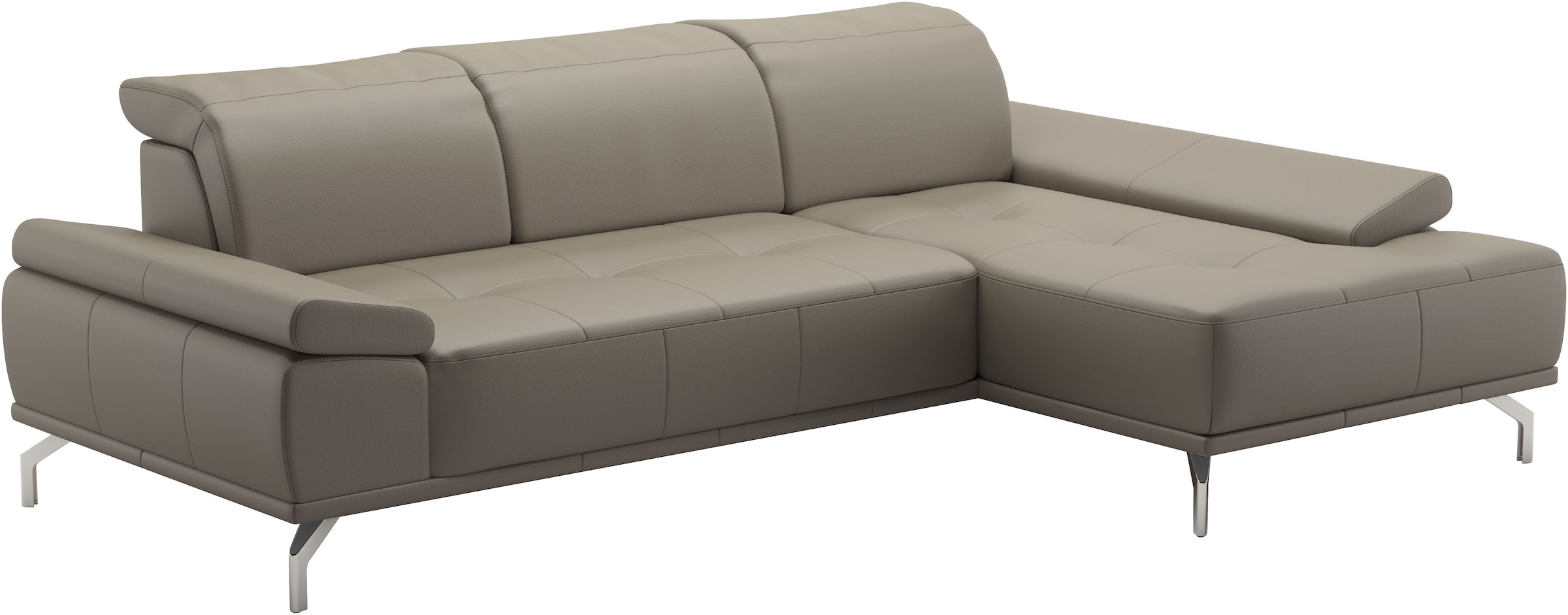 Places of Style Ecksofa »Caluna«, Inkl.Sitztiefenverstellung, wahlweise mit Kopf- und Armteilverstellung